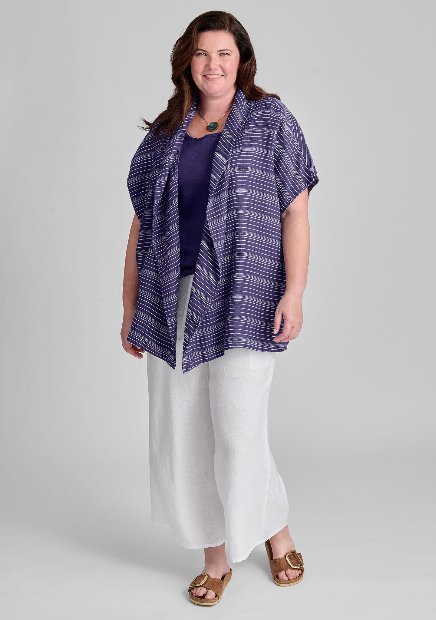 Stylish Linen Cardigan Wrap - Lightweight Summer Cover-Up for Women | Perfect for Beach, Office & Casual Outings
