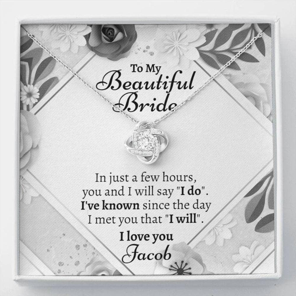 Customized Future Husband Necklace - Bride to Groom Wedding Gift for Romantic Occasions