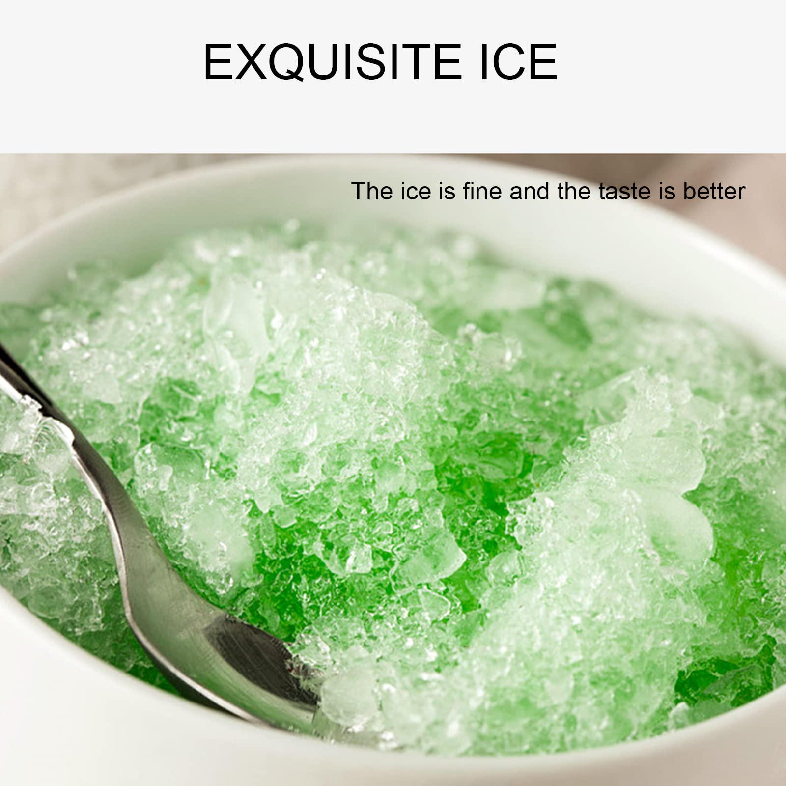 Portable Electric Ice Crusher Machine - Stainless Steel 3-Blade Shaver for Home & Commercial Use - Perfect for Smoothies, Cocktails & Frozen Treats - Includes Ice Tray (Pink)