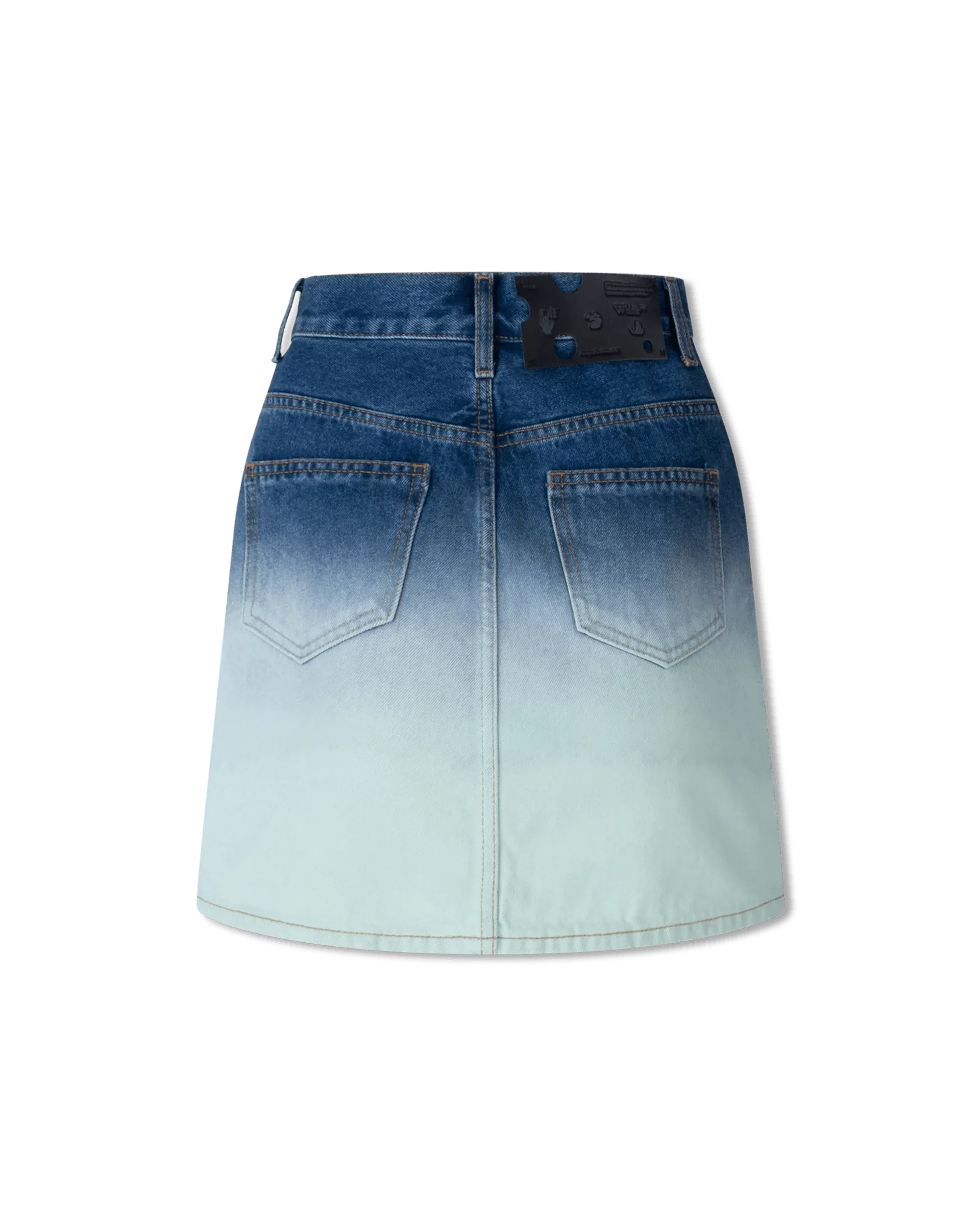 Trendy Ombre Denim Mini Skirt for Women | High Waisted Stretch Denim Short Skirt | Perfect for Summer Outfits, Beach Vacations & Casual Street Style