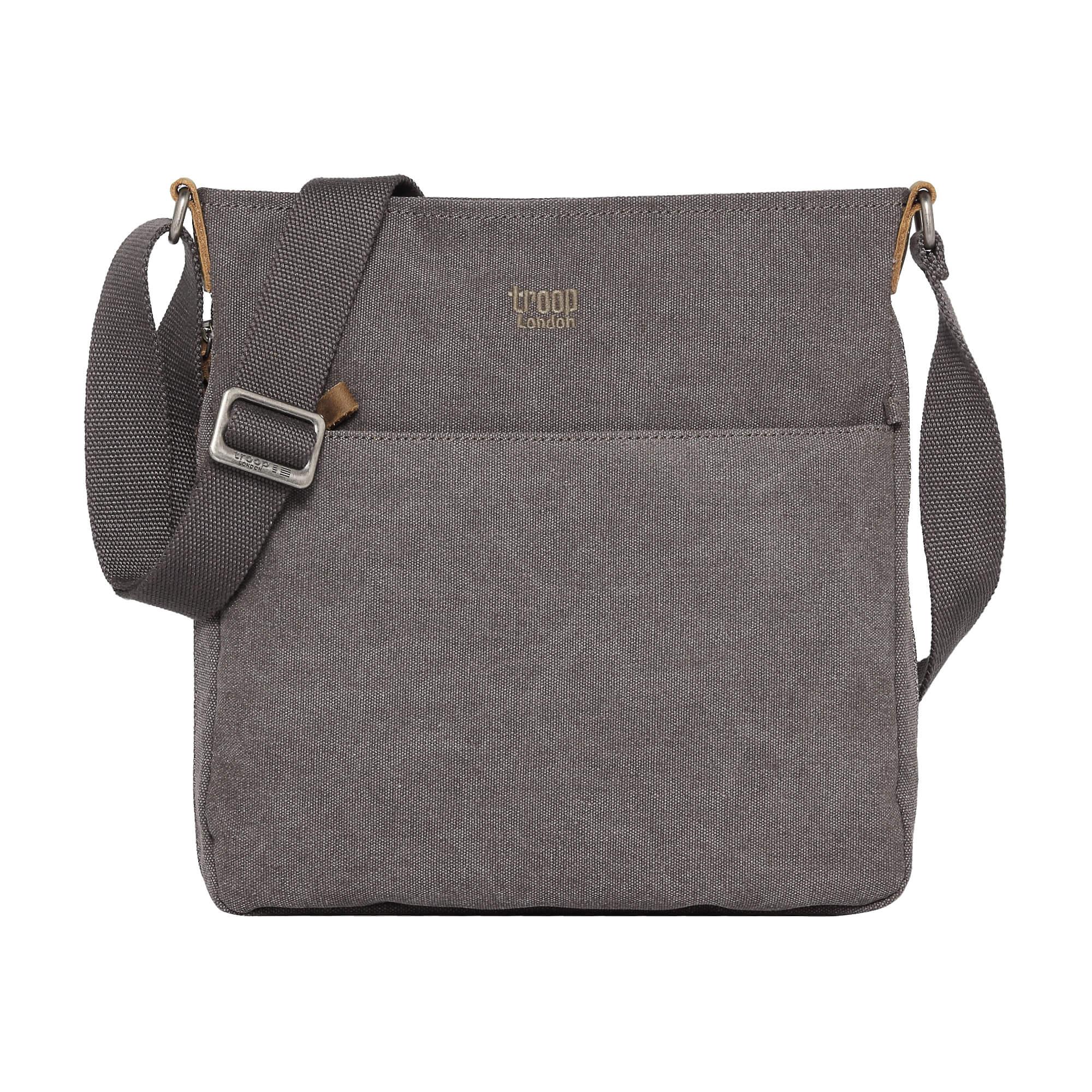 TRP0236 Troop London Classic Canvas Crossbody Bag - Stylish & Durable for Travel, Work & Everyday Use