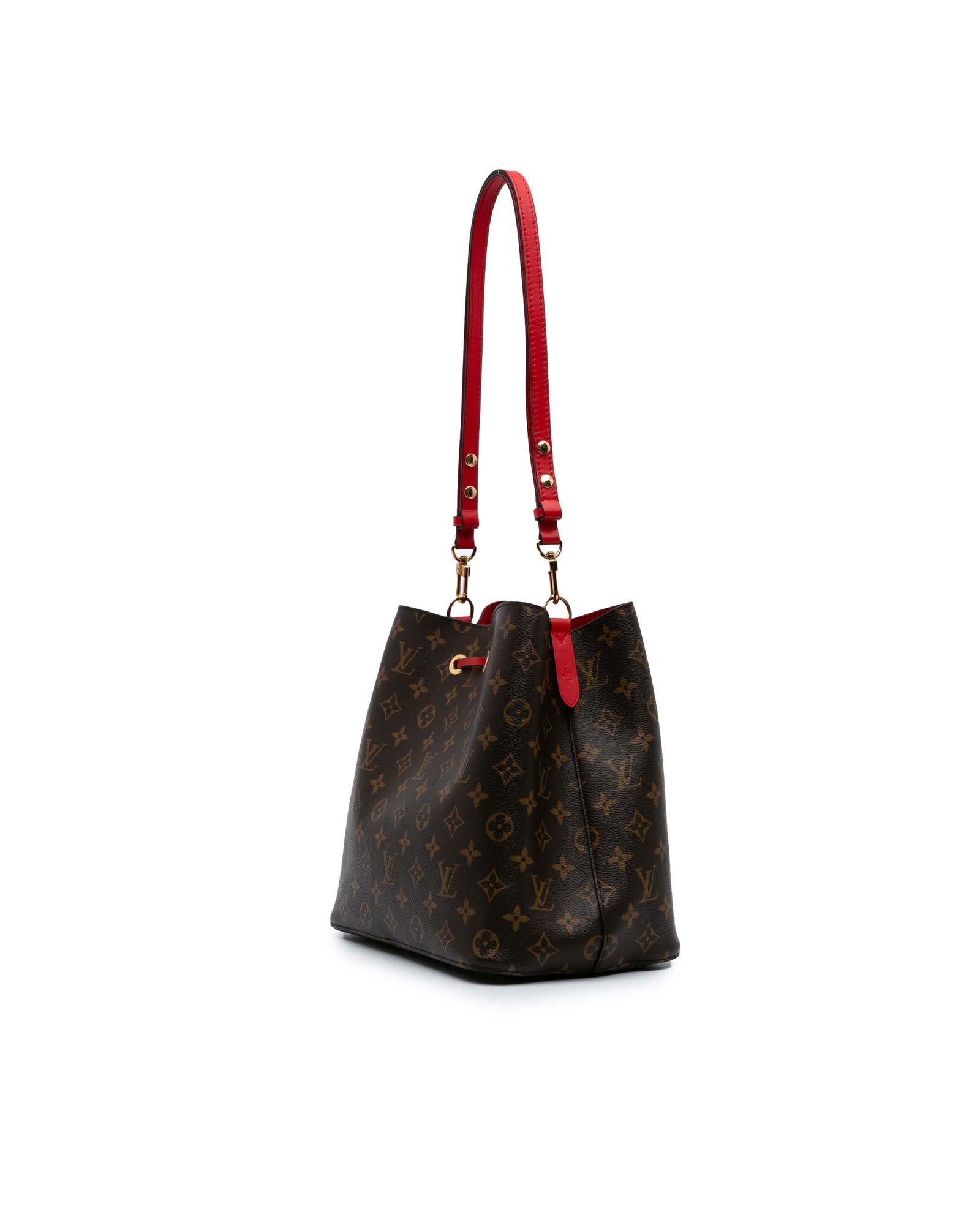 Monogram Bucket Bag with Drawstring Closure - Stylish & Spacious for Travel, Shopping & Everyday Use
