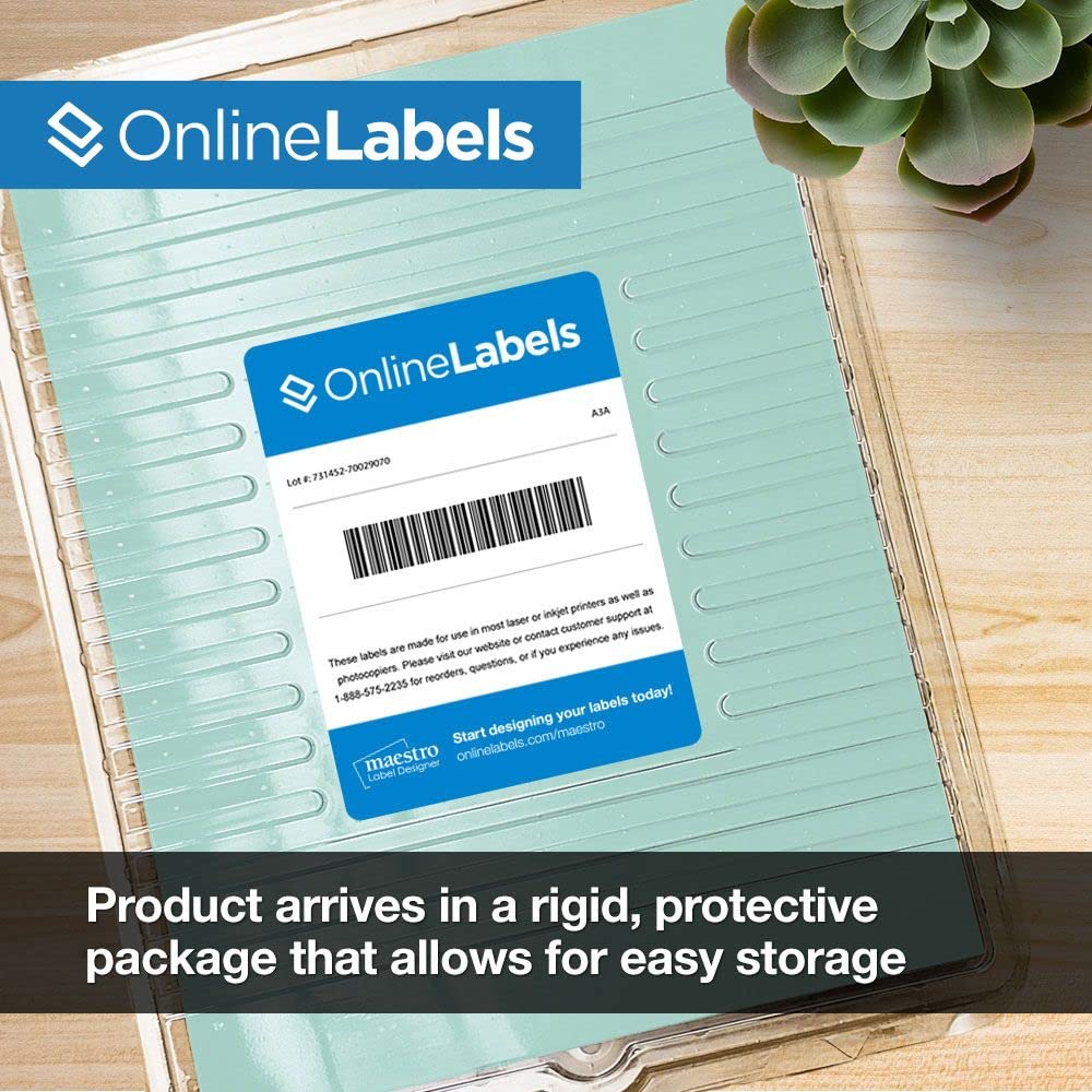 Pastel Green Sticker Paper - 100 Sheets of 8.5 x 11 Full Sheet Labels for Inkjet & Laser Printers | Perfect for DIY Crafts, Scrapbooking & Product Labeling | Online Labels