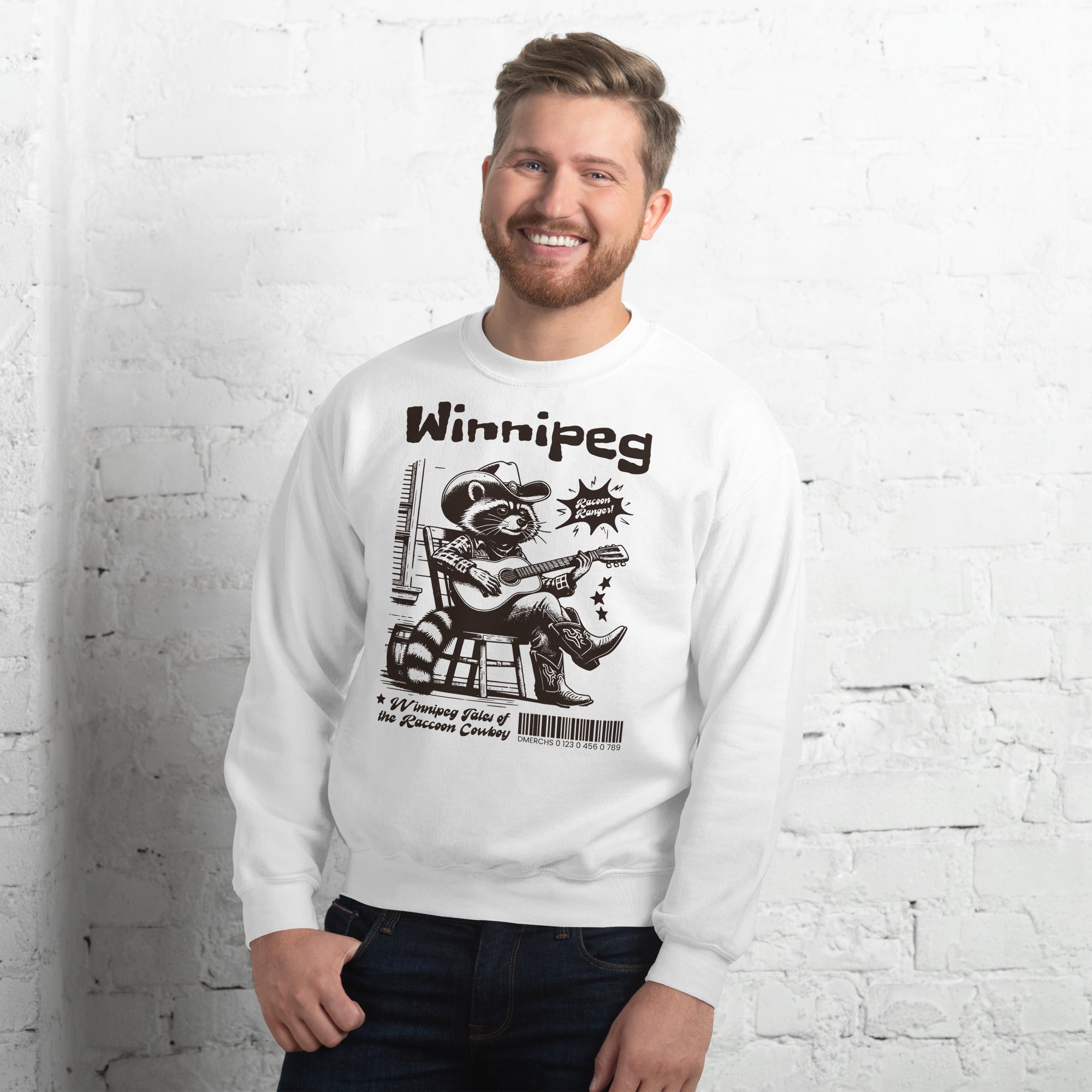 Winnipeg Raccoon Graphic Sweatshirt - Cute Animal Hoodie for Men & Women - Perfect for Casual Wear, Street Style & Outdoor Activities