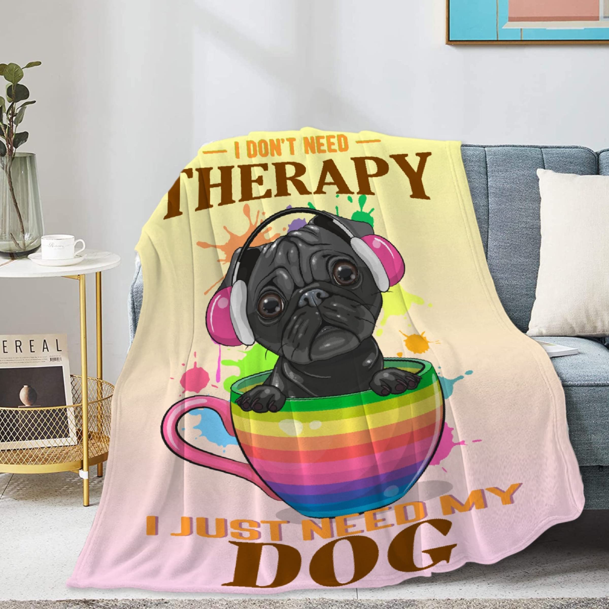 Soft Flannel Cozy Fuzzy Dog Blanket - 90