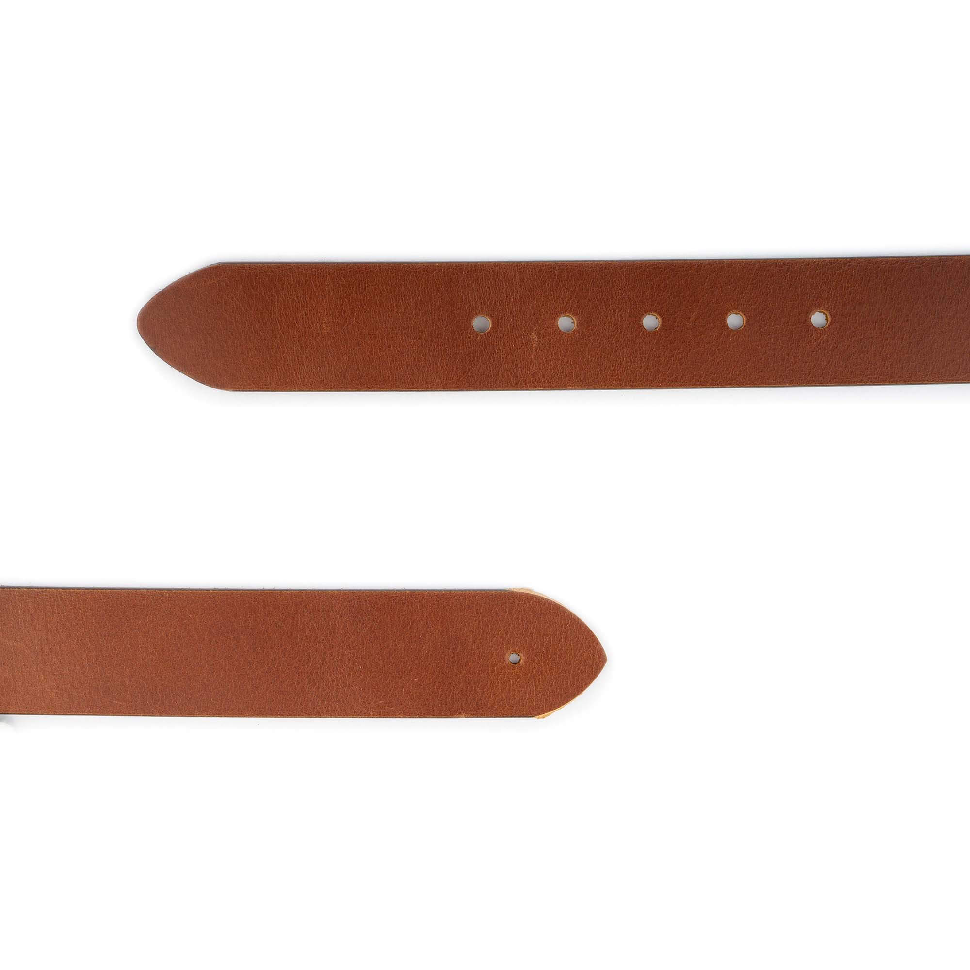 Premium Cognac Leather Strap for Dunhill Buckles - 3.8cm Genuine Leather Belt for Men - Perfect for Business, Casual & Formal Occasions
