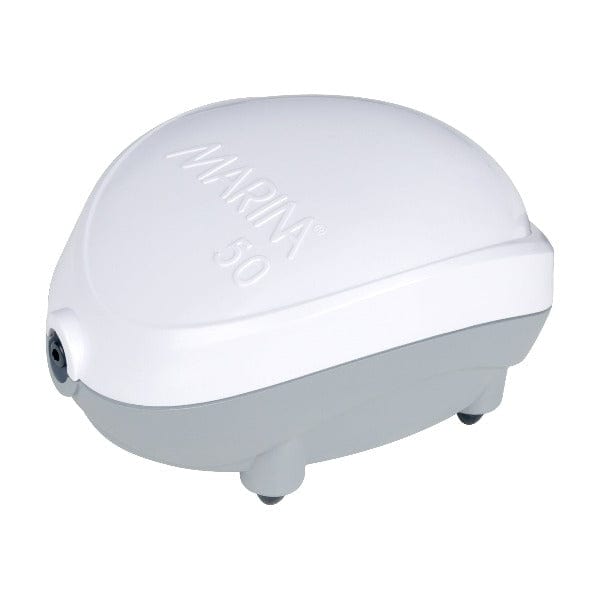 Marina A50 Aquarium Air Pump - 15 Gallon Fish Tank Oxygen Pump for Freshwater & Saltwater Aquariums - Quiet & Energy Efficient Air Pump for Home, Office, or Pet Store Use