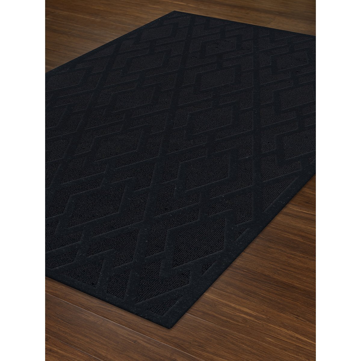 Dalyn Rugs Dover DV1 4' x 6' Black Area Rug - Soft Indoor Carpet for Living Room, Bedroom, or Office Decor