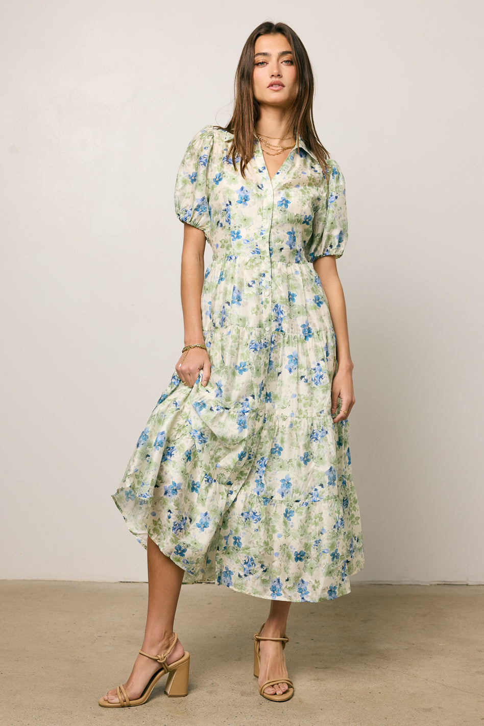 Kreyton Floral Maxi Dress for Women - Elegant Long Summer Dress with Flowy Design - Perfect for Beach, Vacation, and Special Occasions
