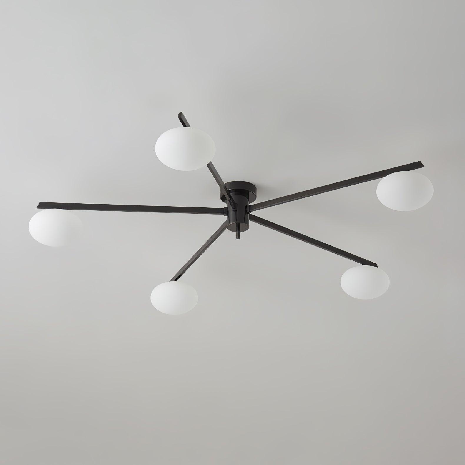 Modern Jasper Ceiling Light Fixture - Energy Efficient LED Flush Mount for Living Room, Bedroom & Kitchen - Dimmable Indoor Lighting for Home & Office