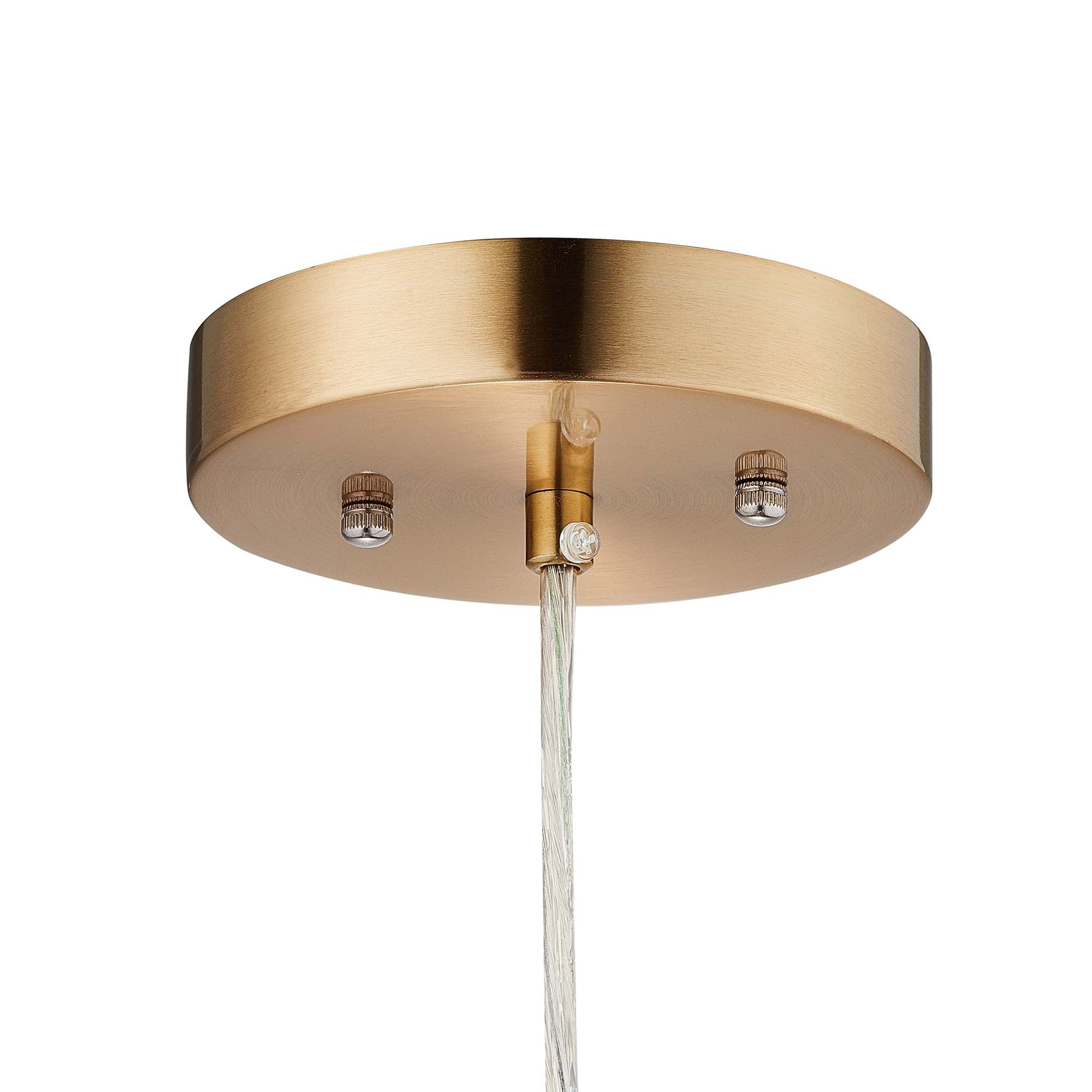 CARRO HOME Pegasus Jewel Tone Glass Pendant Light - Elegant Ceiling Lighting Fixture for Dining Room, Kitchen, Bedroom & Living Room Decor