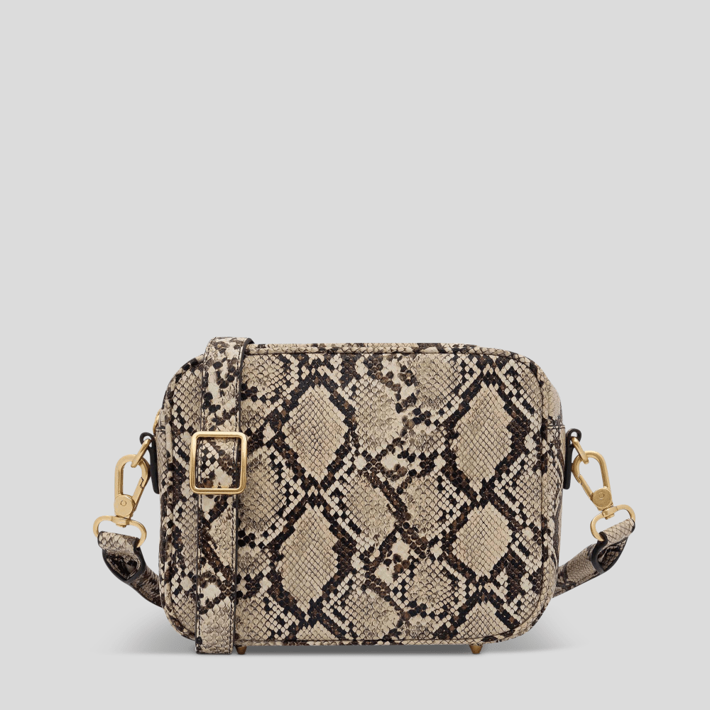 Stylish Sidekick Leather Crossbody Bag with Snake Print - Perfect for Everyday Use, Travel & Fashion Accessories