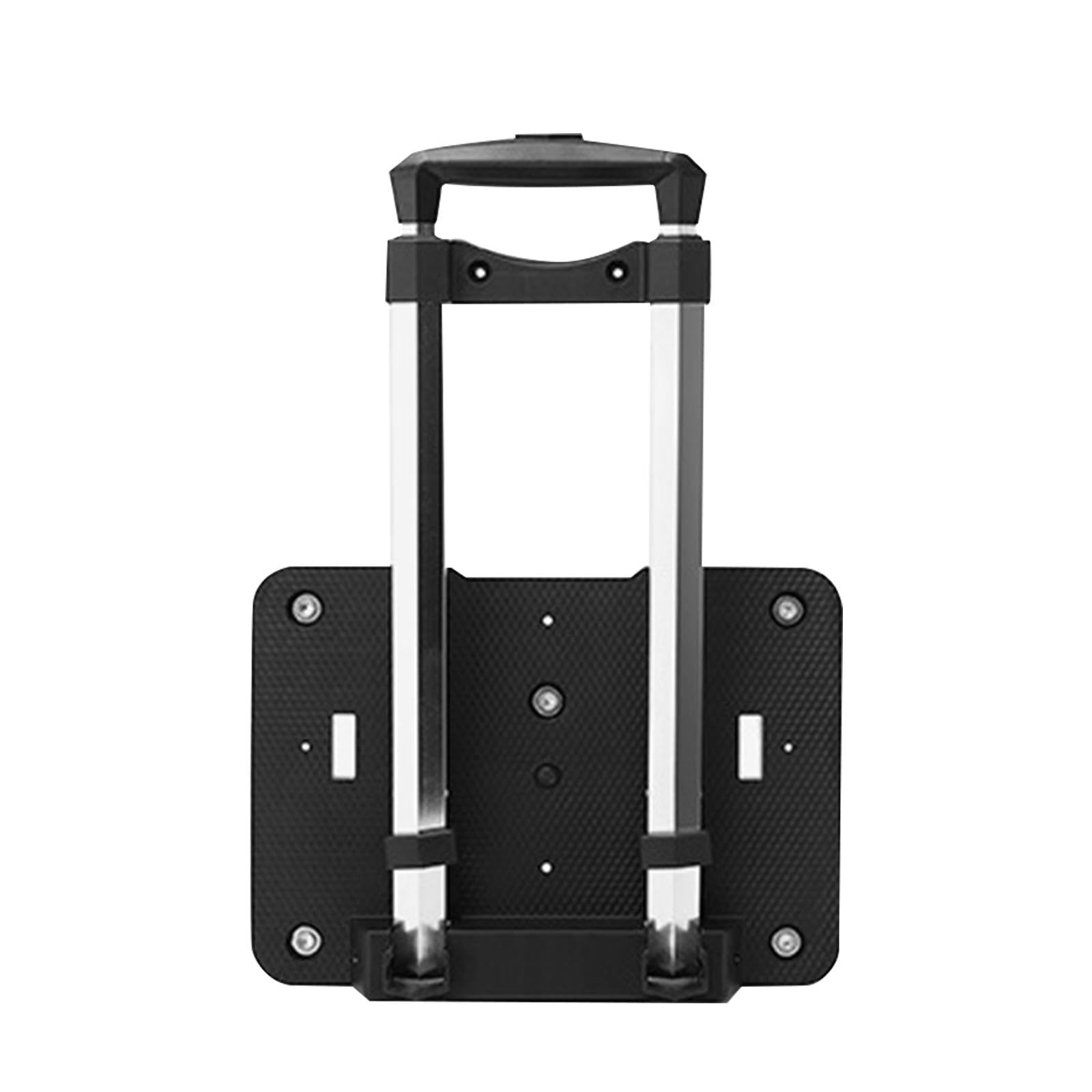 Portable Luggage Hand Cart with Backpack - 5-Wheel Foldable Trolley for Shopping, Travel, Office & School (32x23x96cm) - Perfect for Teens, Kids & Adults on the Go