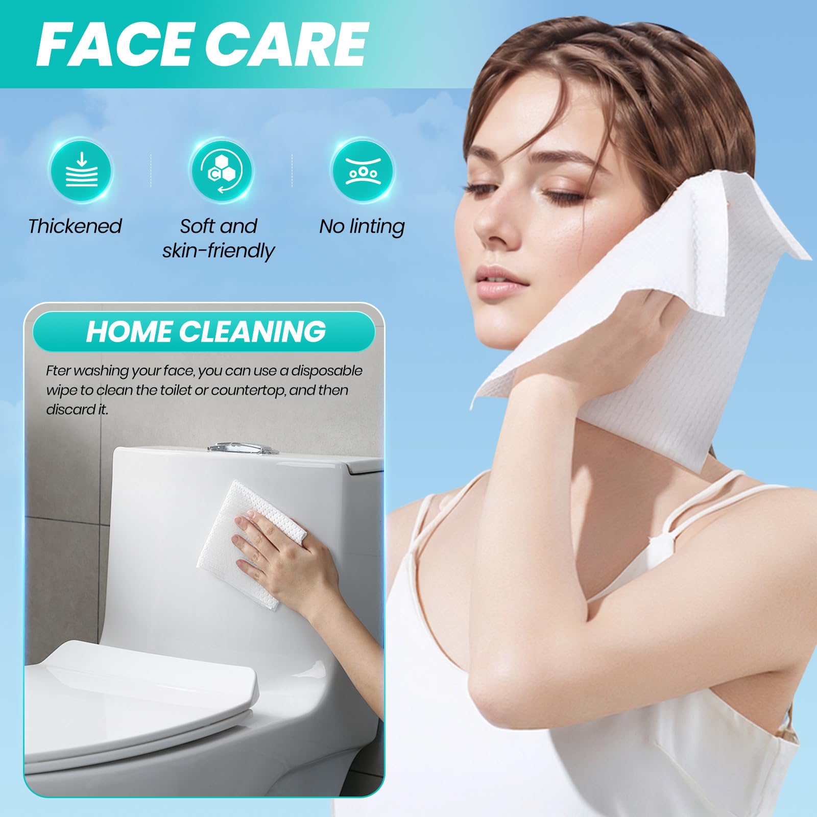Soft Disposable Face Towels 10