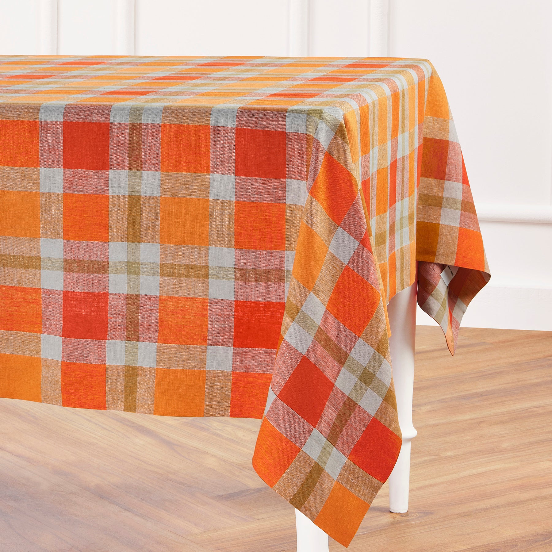 Buffalo Check Tablecloth for Fall - Red and Black Plaid Table Cover - Perfect for Thanksgiving, Christmas, and Autumn Home Decor