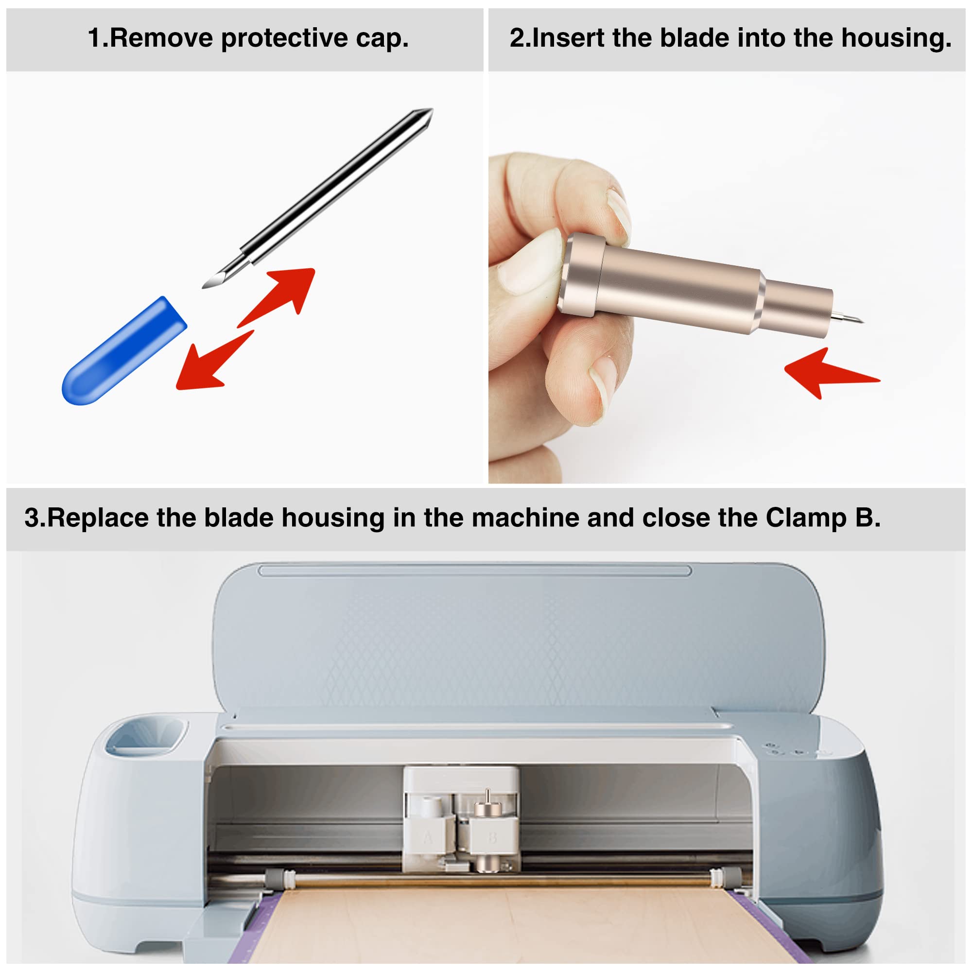 Premium Fine Point Cut Blades for Cricut Maker, Explore One, Air & Air 2 - Precision Cutting Tools for Vinyl, Cardstock & DIY Crafts - Perfect for Scrapbooking, Home Decor & Personalized Gifts
