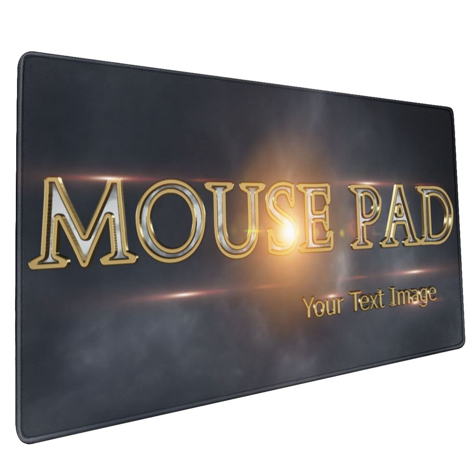 Custom Personalized Large Gaming Mouse Pad with Your Text & Image - Non-Slip Office & Dorm Desk Mat - Perfect Gift for Gamers & Friends (15.7x11.8in) - Great for PC Gaming, Work & Home Office Setup