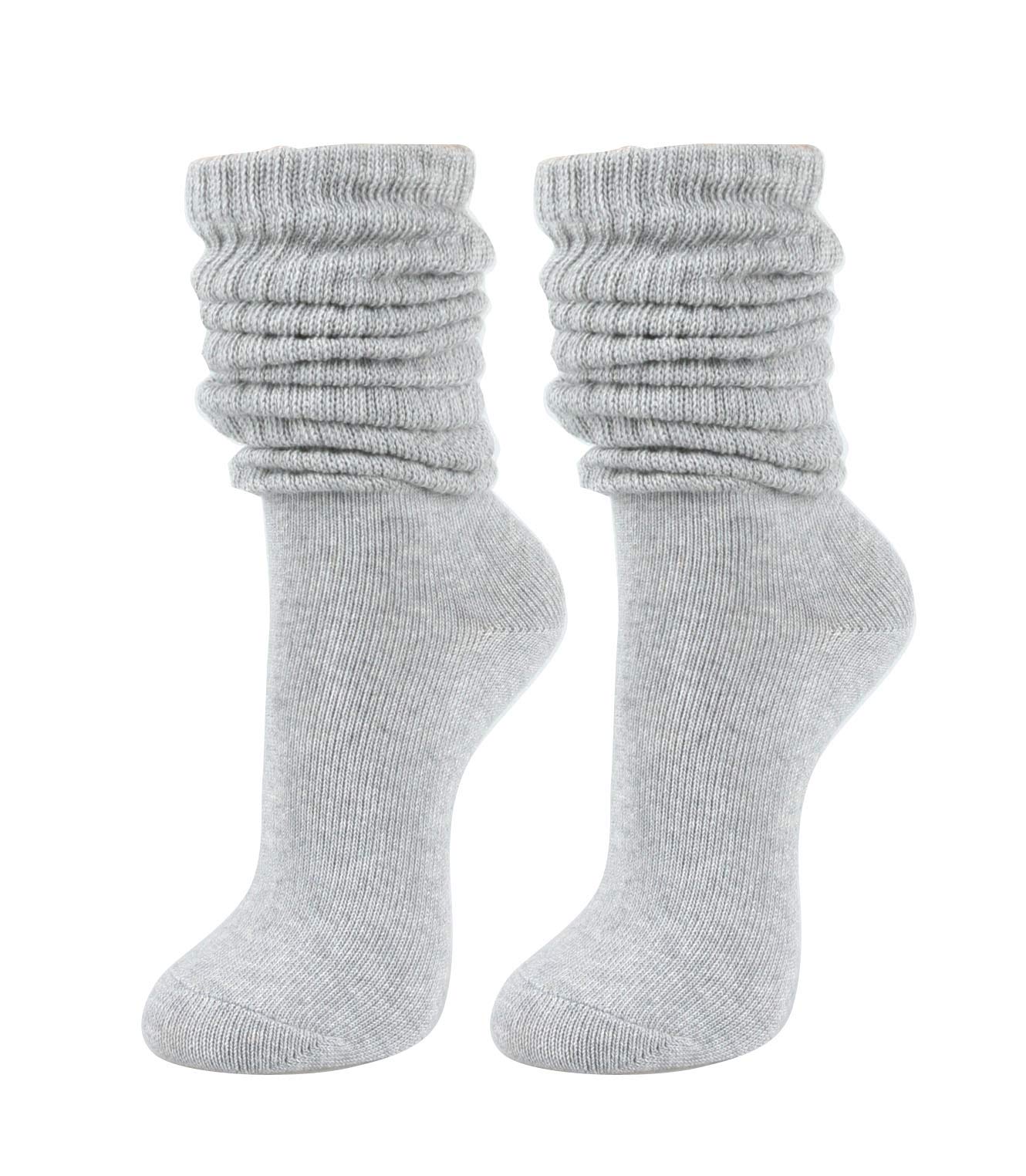 STYLEGAGA Women's Slouch Knit Socks for Fall & Winter - Soft Scrunch Socks 2-Pack | Cozy Casual Wear for Boots, Home & Outfits