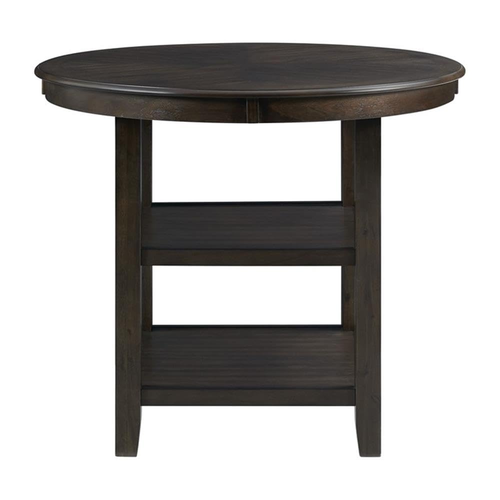 BOWERY HILL Modern Walnut Counter Height Dining Table - Perfect for Small Spaces, Breakfast Nooks & Contemporary Kitchens
