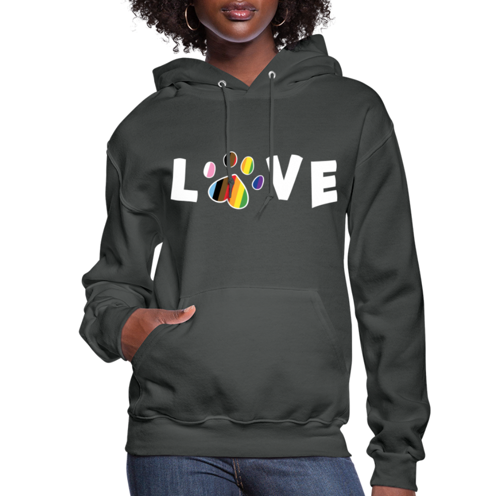 Pride Love Contoured Hoodie - LGBTQ+ Rainbow Graphic Pullover Sweatshirt for Women & Men | Perfect for Pride Parades, LGBTQ Events & Casual Wear