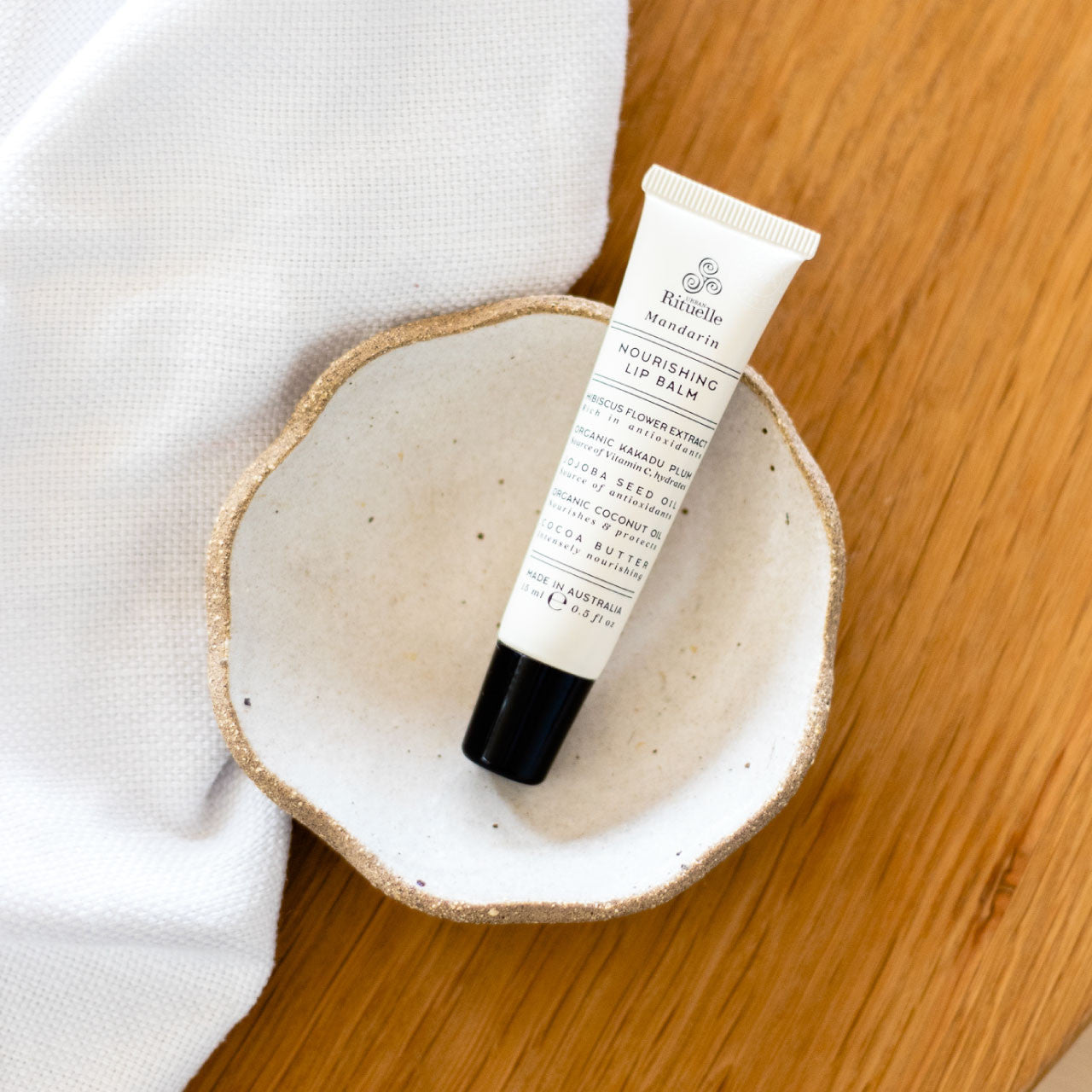 Natural Mandarin Nourishing Lip Balm - Hydrating & Moisturizing Lip Care for Dry, Chapped Lips - Perfect for Winter, Travel & Daily Use