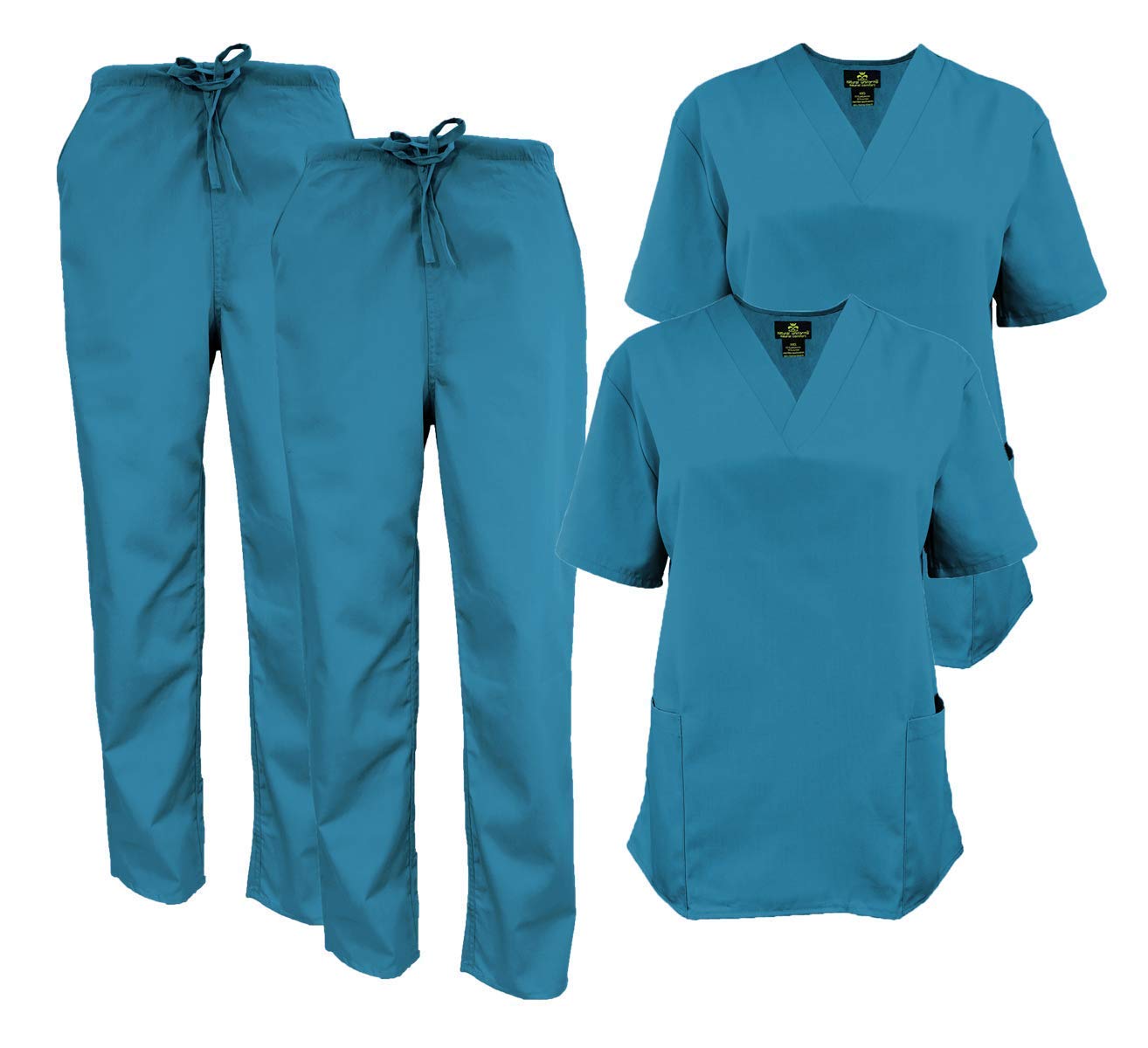 Premium Women's Medical Scrub Set - 2-Piece Comfortable Uniform Top & Pants for Nurses, Doctors & Healthcare Professionals | Breathable Fabric for Hospital Shifts & Clinical Work