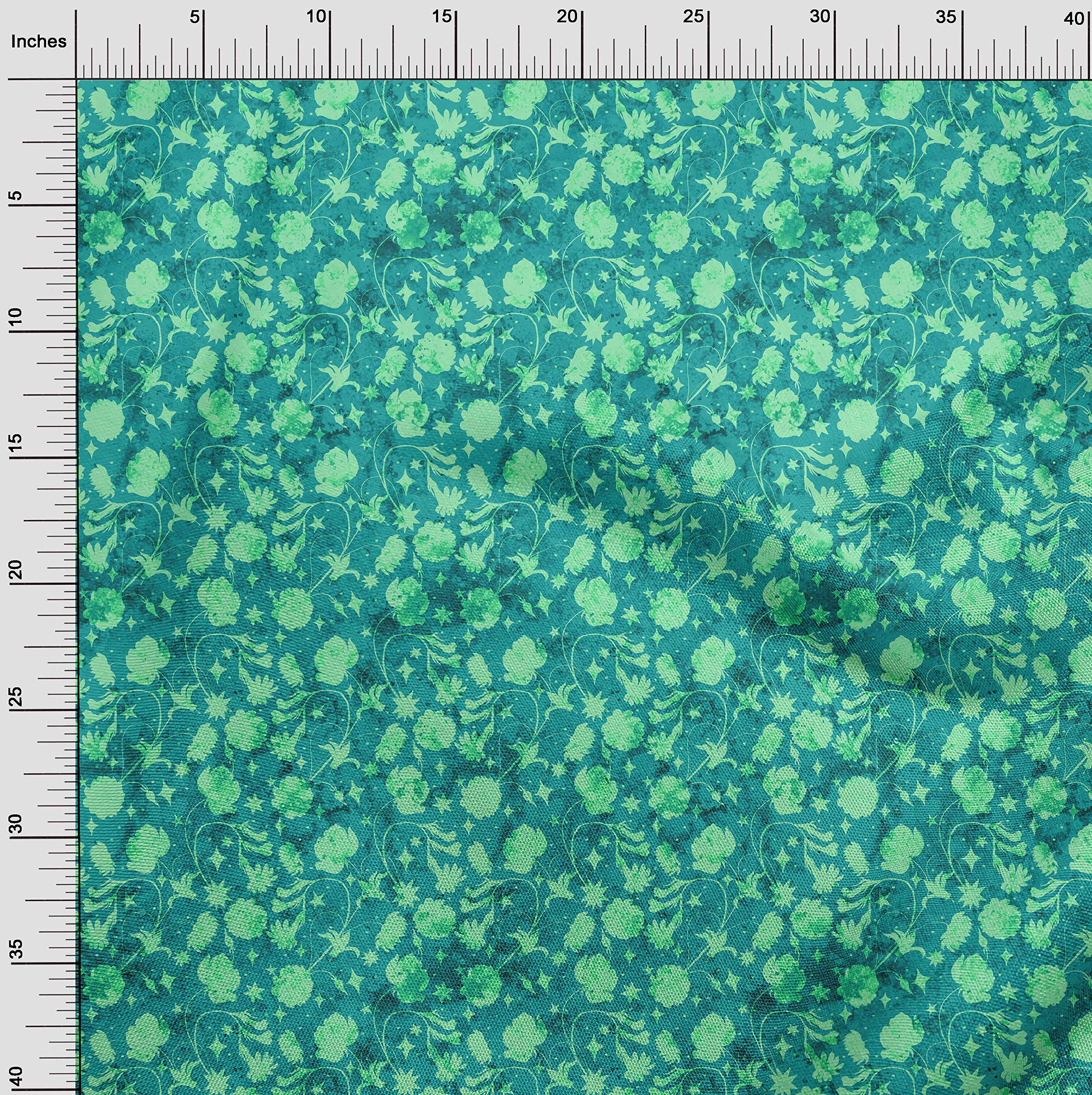 oneOone Cotton Cambric Rust Brown Fabric - 42 Inch Wide Batik Printed Fabric by The Yard for DIY Clothing, Quilting, Dressmaking & Home Decor Projects
