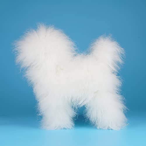 OPAWZ Toy Poodle Model Dog with High-Density White Wig - Professional Grooming Practice Kit for Dog Shows & Training | Perfect for Groomers, Stylists & Pet Competition Preparation