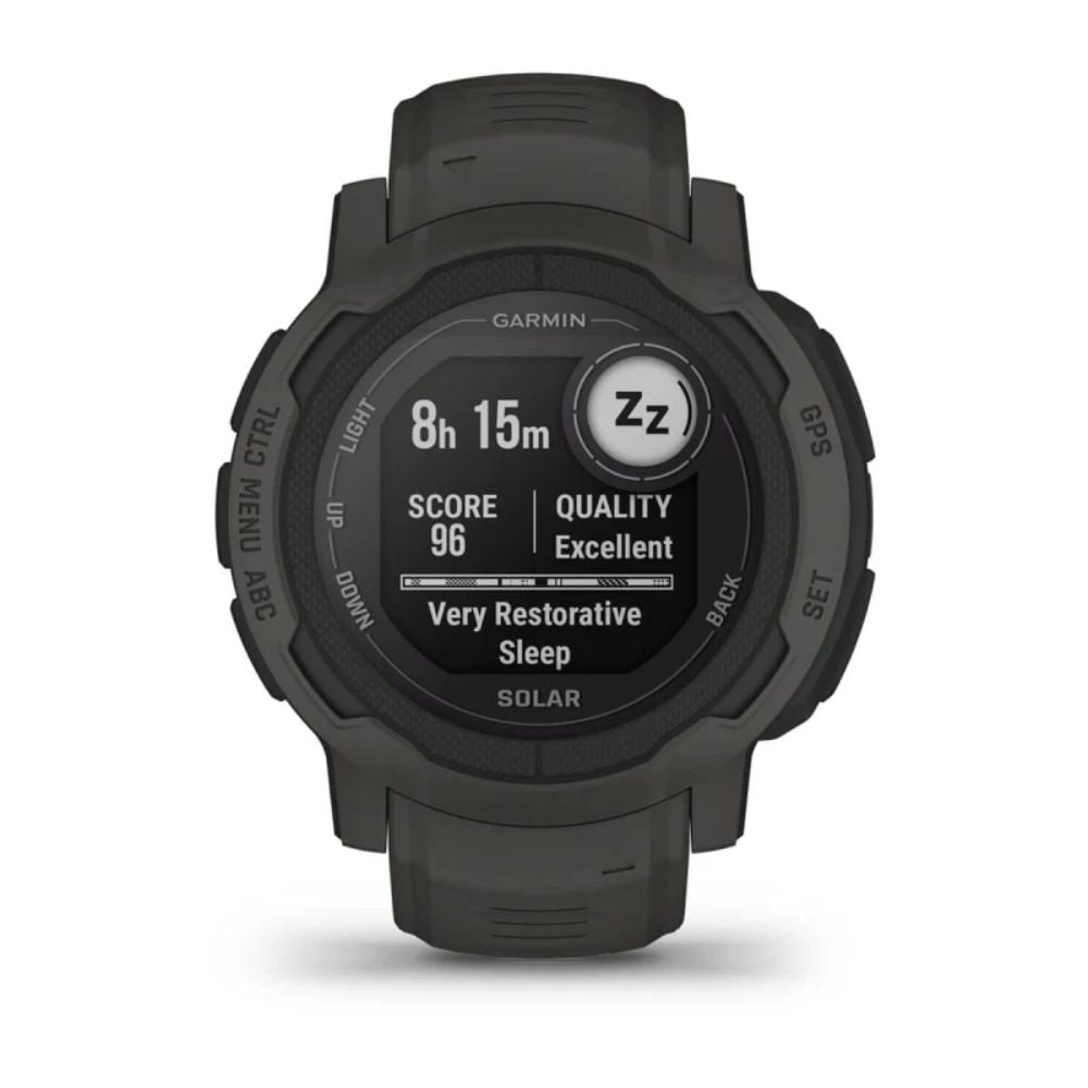 Garmin Instinct 2 Solar Smartwatch with SOS Detection - Rugged GPS Watch for Outdoor Adventures, Hiking & Fitness Tracking