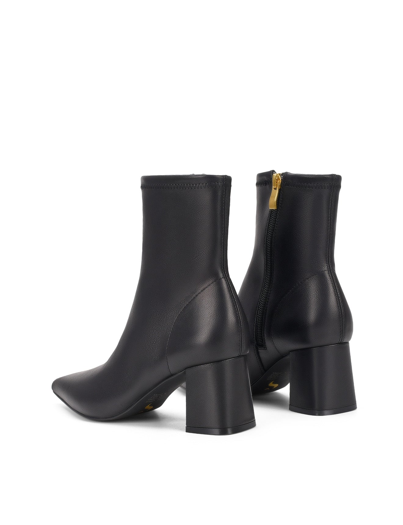 Yanet Women's Black Stretch Leather Ankle Boots - Comfortable & Stylish for Casual Wear, Office, and Night Out