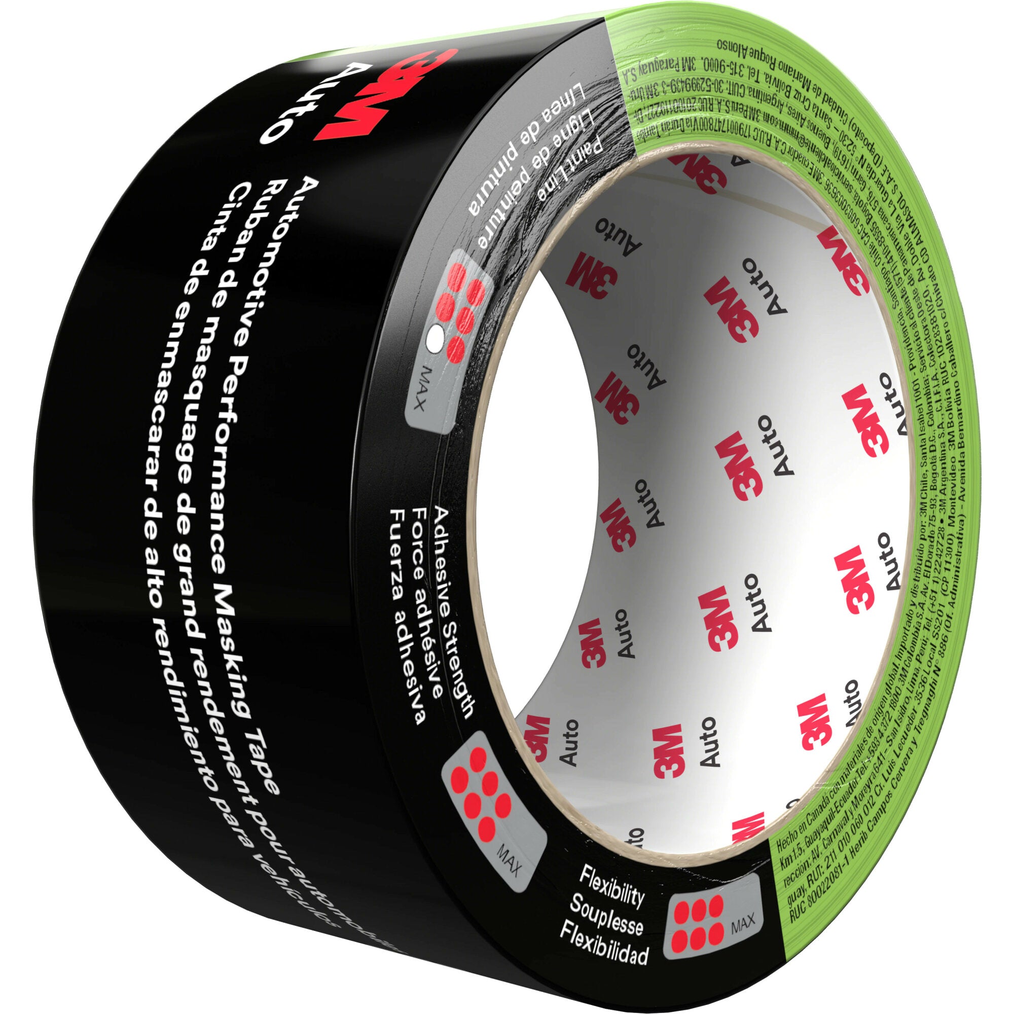 3M Automotive Performance Masking Tape 03435ESF - 48mm x 32m High-Temperature Resistant Painters Tape for Car Detailing & Auto Body Repair | Perfect for DIY Projects & Professional Use