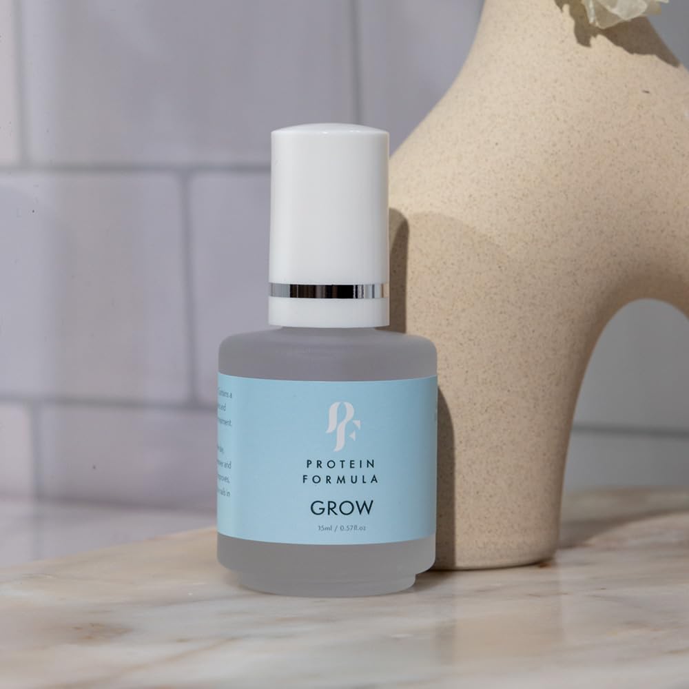 PROTEIN FORMULA GROW Nail Treatment 15ml - Strengthens Soft, Thin & Peeling Nails with Panthenol & Biotin | Promotes Denser Nail Structure | Perfect for Weak, Brittle Nails at Home & Salon Care