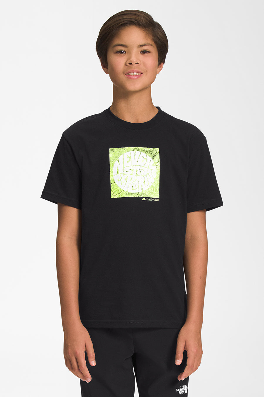 The North Face Boys' Never Stop Exploring T-Shirt - Comfortable & Durable Kids' Graphic Tee for Outdoor Adventures & Casual Wear