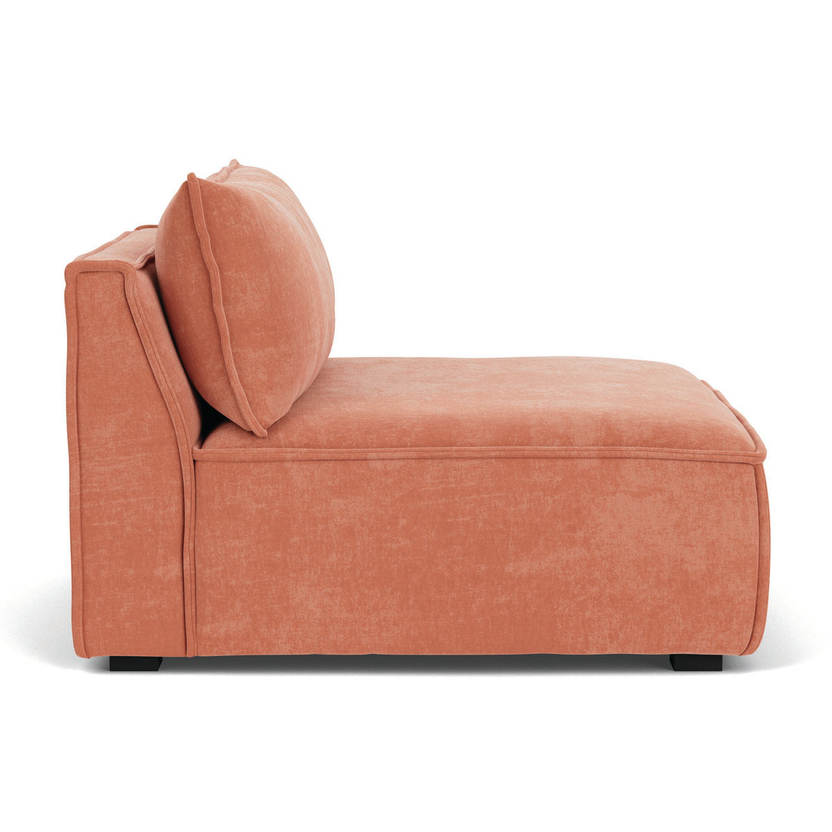 Daphne Fabric Modular 1-Seater Sofa (Armless) - Compact & Stylish for Small Spaces, Apartments, and Living Rooms