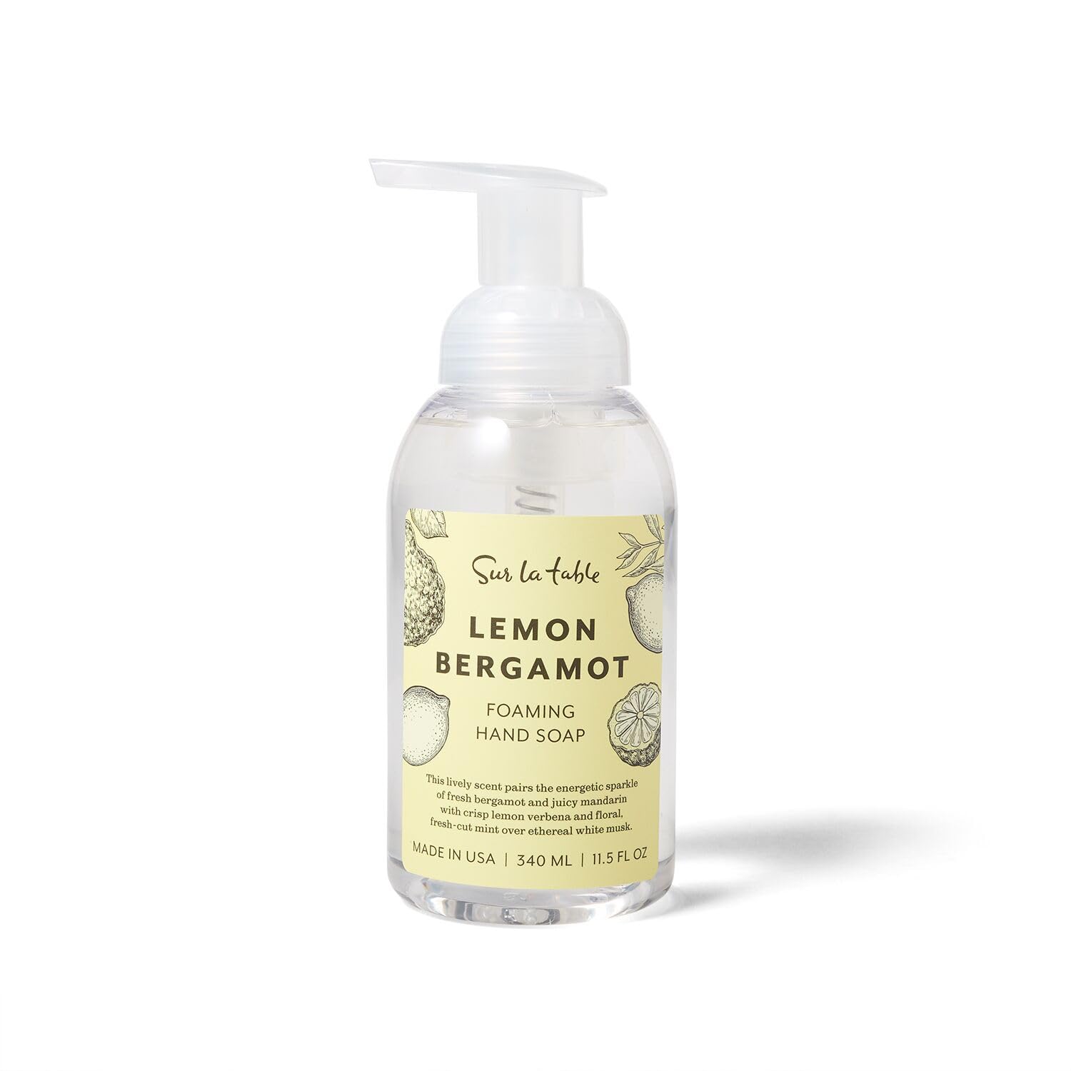 Lemon Bergamot Foaming Hand Soap - 11.5oz for Kitchen & Bath