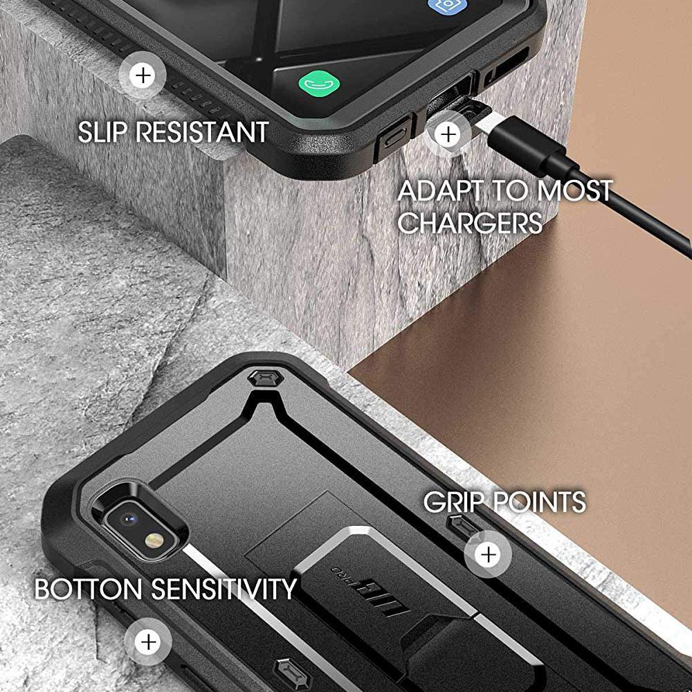 Samsung Galaxy A10e Unicorn Beetle Pro Rugged Holster Case - Heavy Duty Protection with Kickstand | Shockproof, Drop Proof Phone Cover for Work, Outdoor & Daily Use