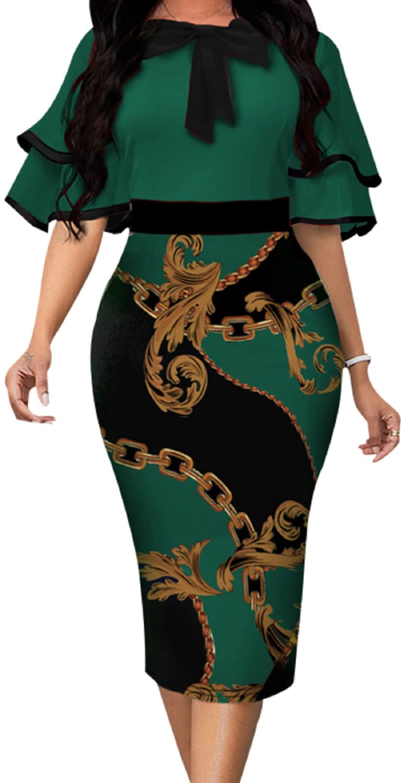 Sexy Women's Ruched Bodycon Midi Dress with Adjustable Spaghetti Straps & Drawstring - Perfect for Night Out, Party, Clubwear, Date Night & Summer Dresses