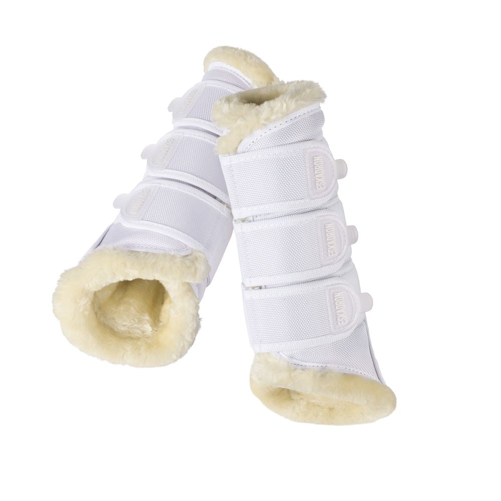 Eskadron Fur-Lined Horse Exercise Boots - Breathable & Durable for Training, Riding & Stable Use - Perfect for Dressage, Jumping & Cold Weather Riding