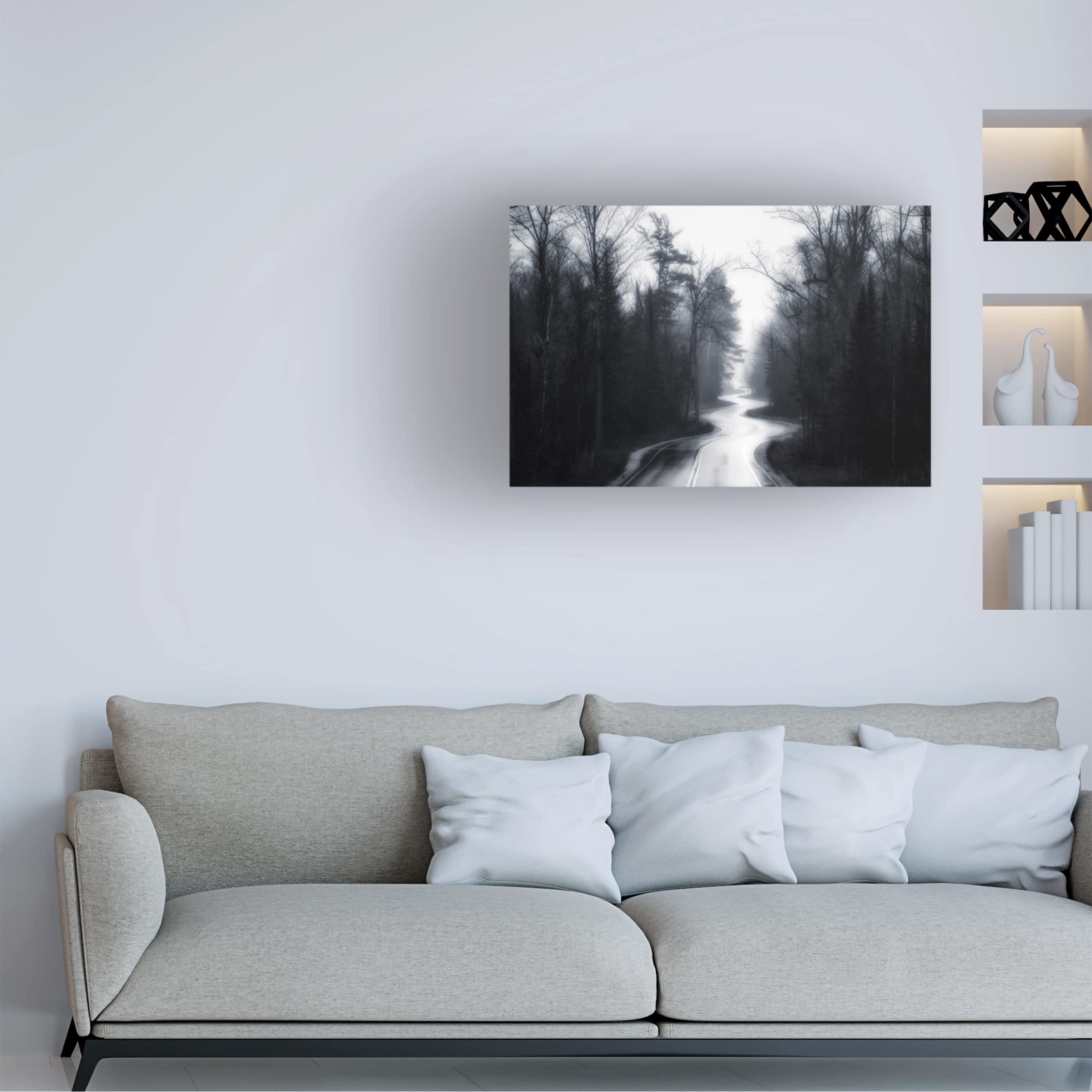 David Rothstein 'Slalom' Canvas Art Print - Modern Abstract Wall Decor for Living Room, Bedroom & Office - Trademark Fine Art Collection