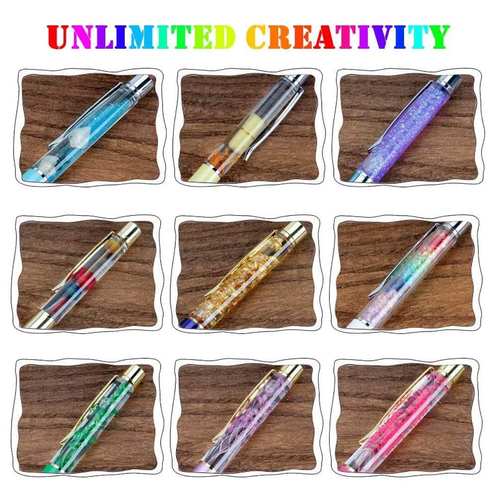 28-Pack Colorful Empty Tube Floating DIY Pens - Liquid Sand Pen Supplies for Crafts, Gifts & Party Favors - Perfect for DIY Projects, School Activities & Creative Writing