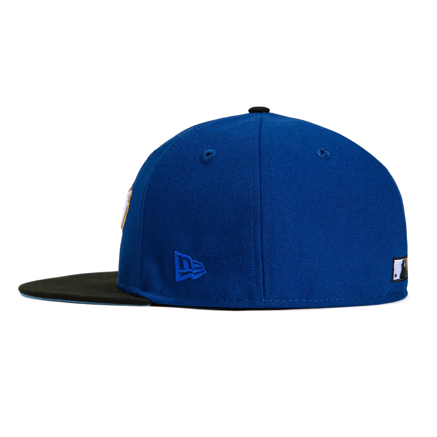 New Era 59Fifty San Francisco Giants 50th Anniversary Patch Script Premium Hat - Royal & Black - Official MLB Baseball Cap for Fans & Collectors - Perfect for Games, Gifts & Streetwear Fashion