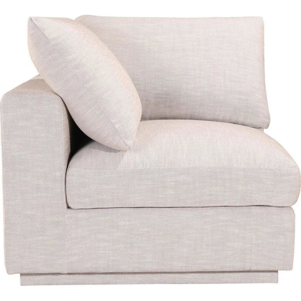 4-Piece Grey Modular Scandinavian Sofa Set - Modern Sectional Couch for Living Room, Lounge & Small Spaces