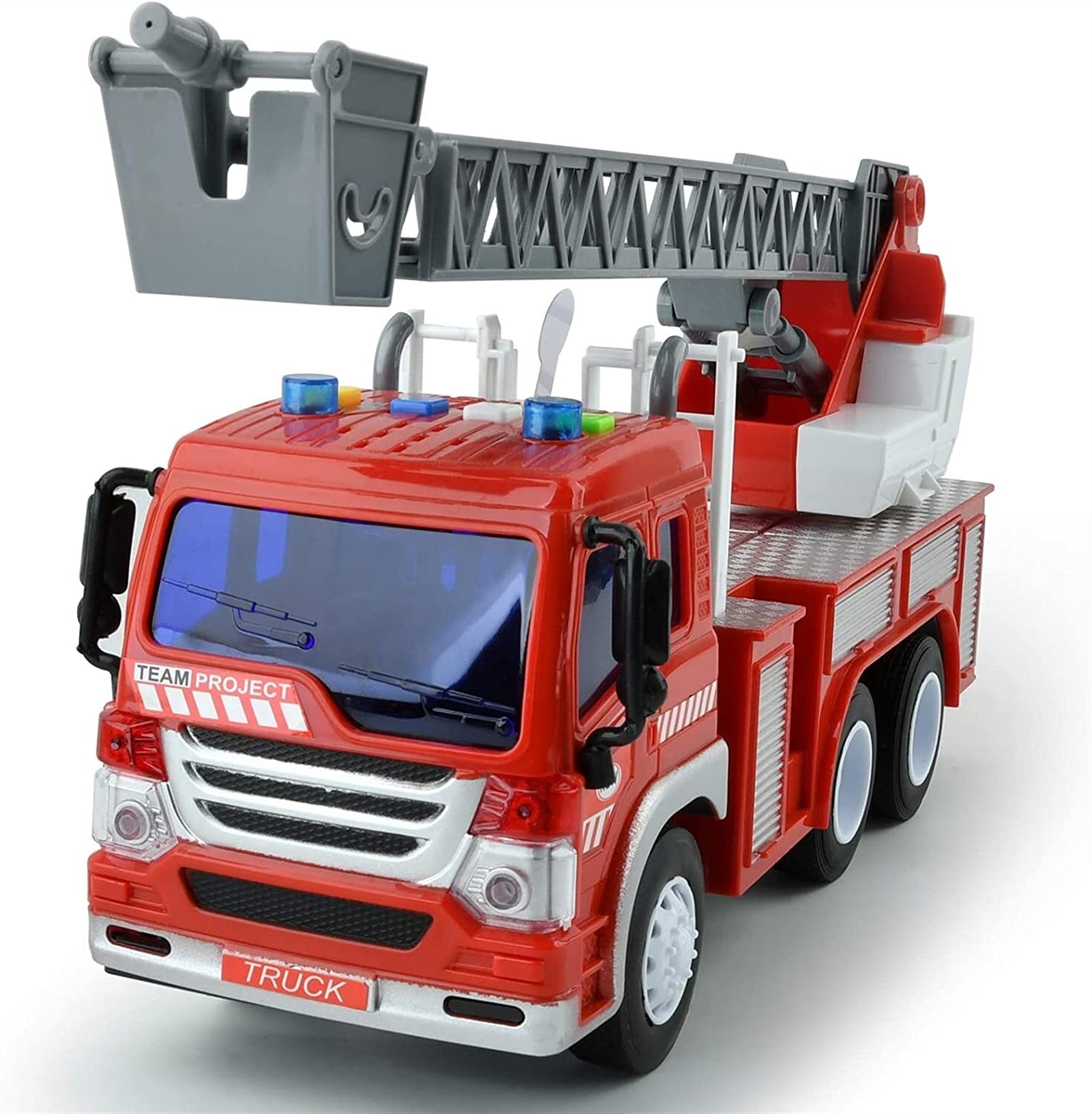 WJJ Educational Toy Car - Rescue Fire Truck Simulation with Inertia for Kids | STEM Learning Toy | Pretend Play & Emergency Role Play Scenes