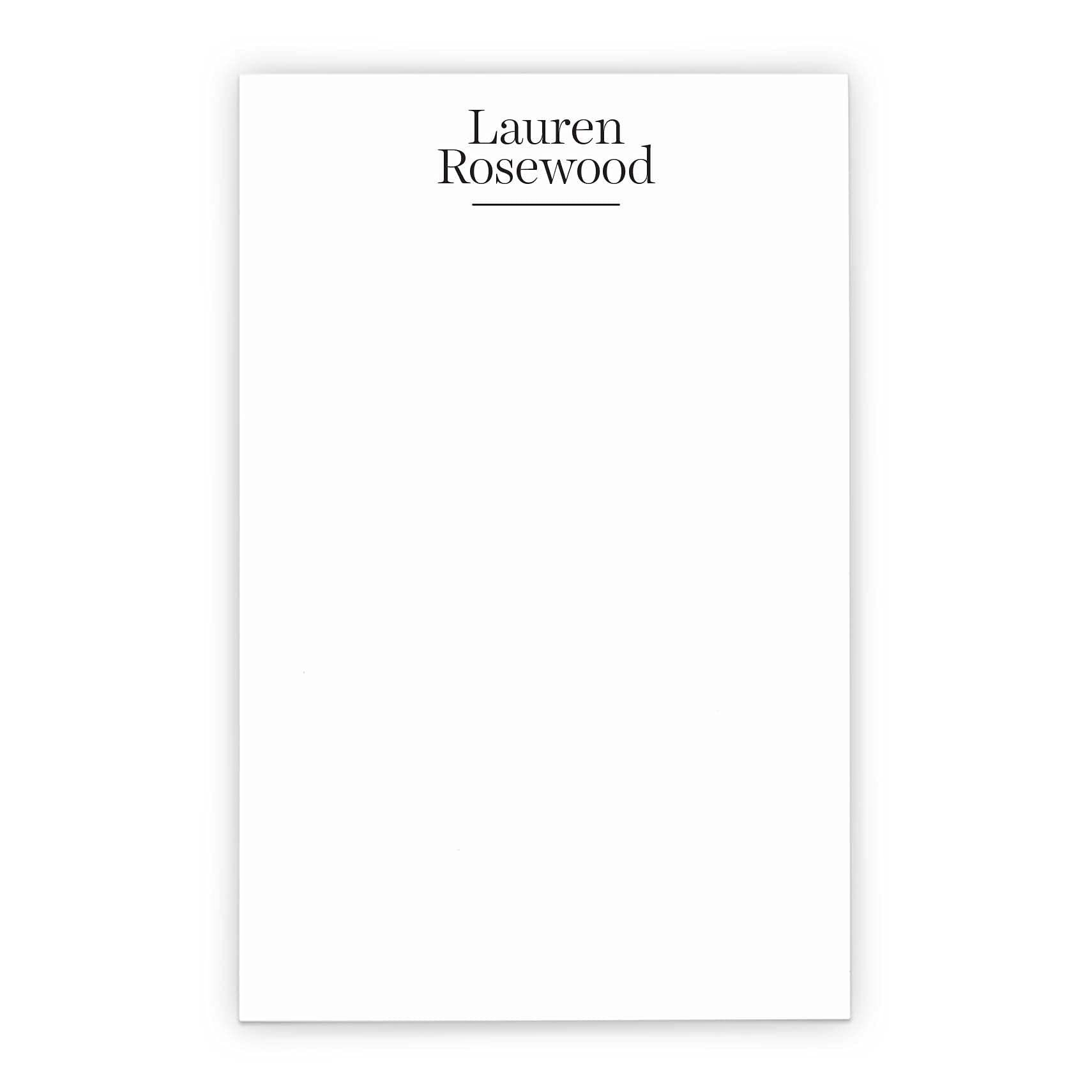 Premium Personalized Notepads for Office & Home - Professional Writing Paper for Men & Women - 5.5x8.5in Letter Size with 50 Sheets - Perfect for Business Notes, Thank You Cards & Daily Journaling