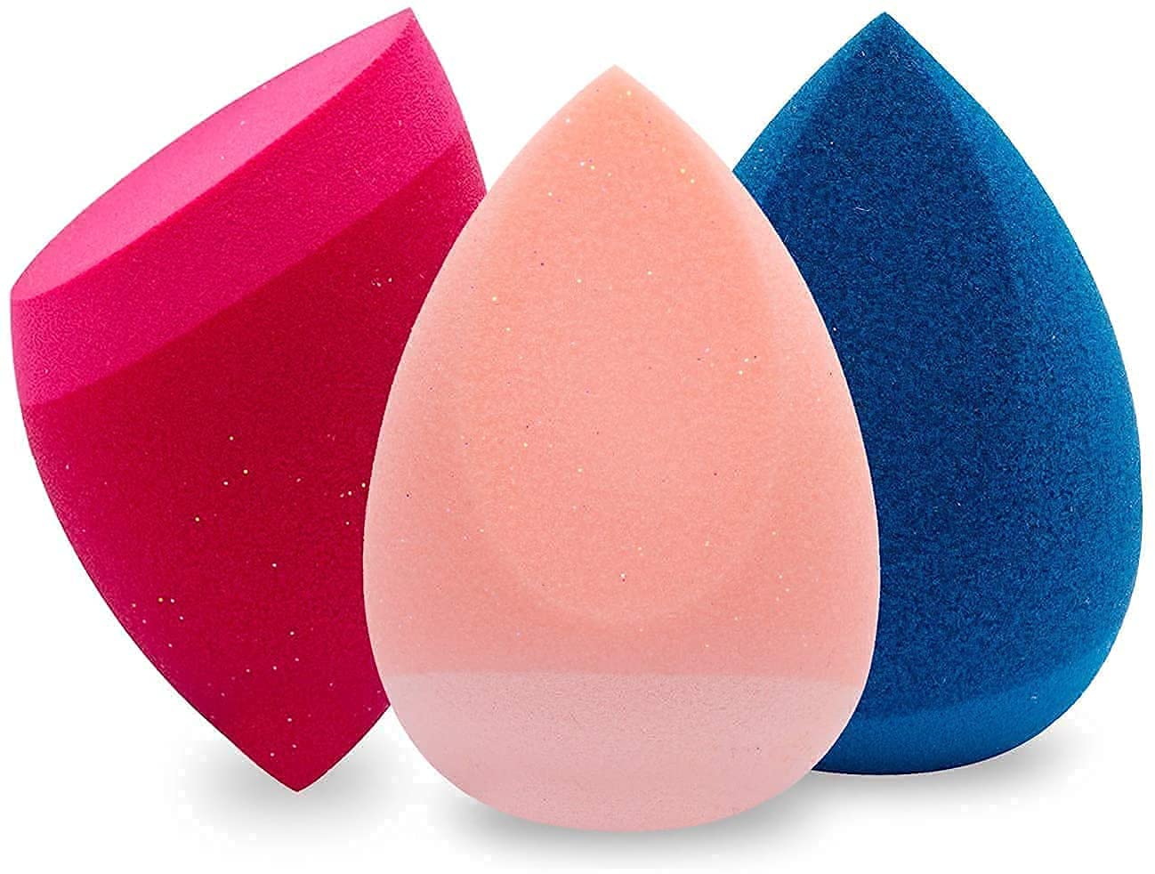 Lakyou Glow Beauty Blender Sponge Puff - 3 Pack Makeup Sponge for Flawless Foundation & Concealer Application | Soft Blending Sponge for Liquid, Cream & Powder Cosmetics | Perfect for Daily Makeup & Professional Use