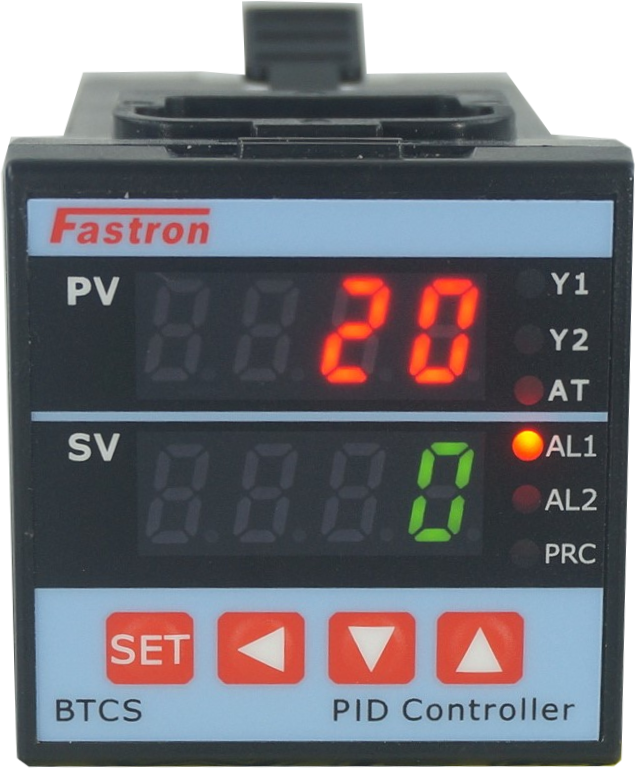 BTCS/R M A2 PID Temperature Controller 48x48mm, 85-265VAC, Relay Output with 2 Alarms, Multi-Range TC/RTD Input, 3A Resistive Load - Ideal for Industrial Ovens, HVAC Systems & Process Control