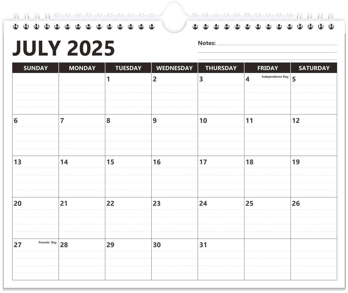 2025-2026 Wall Calendar | 18-Month Planner from July 2025 to December 2026 | Thick Paper Office & Home Organizer | 8.5