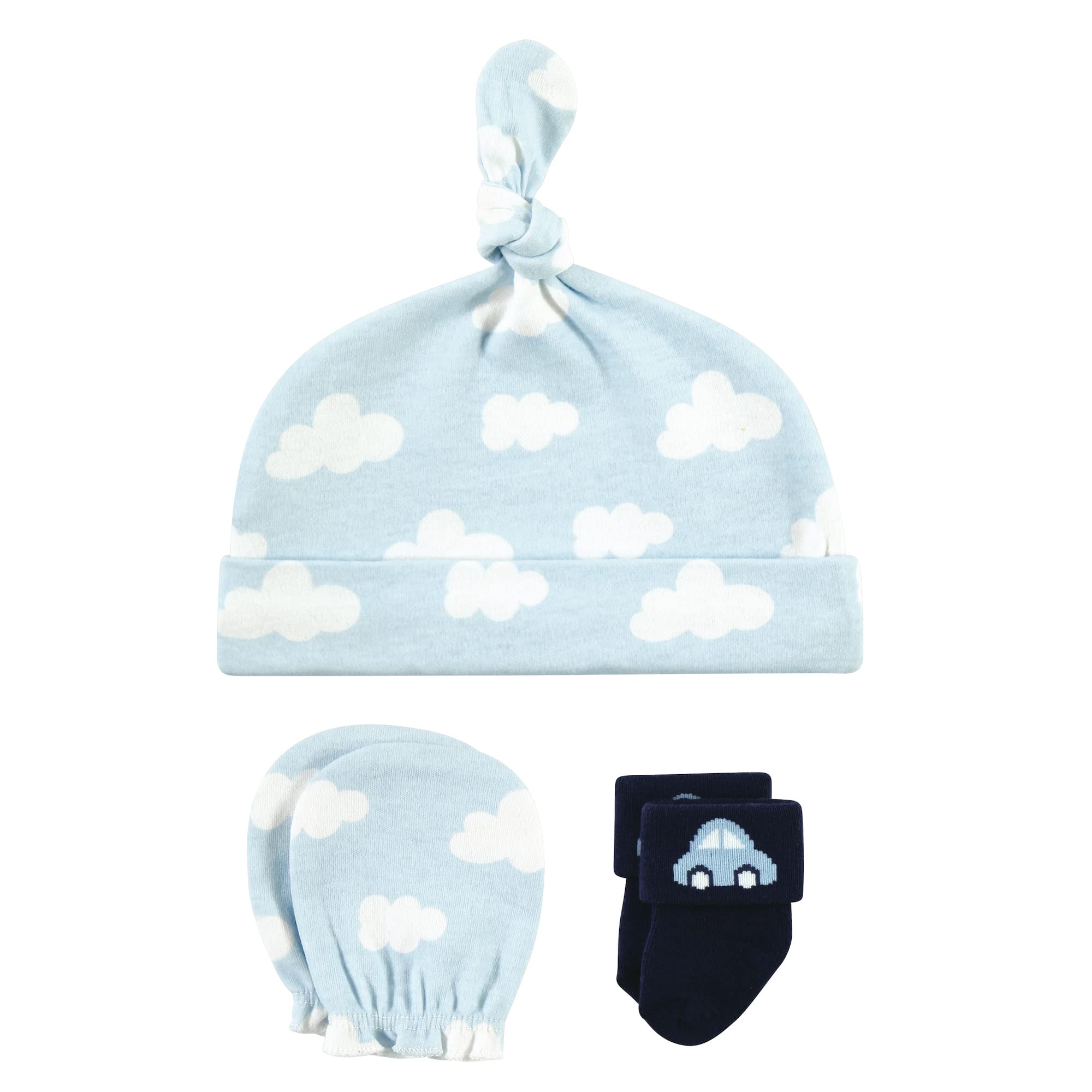 Hudson Baby Girls Caps Mittens Socks Set for Winter Outfits