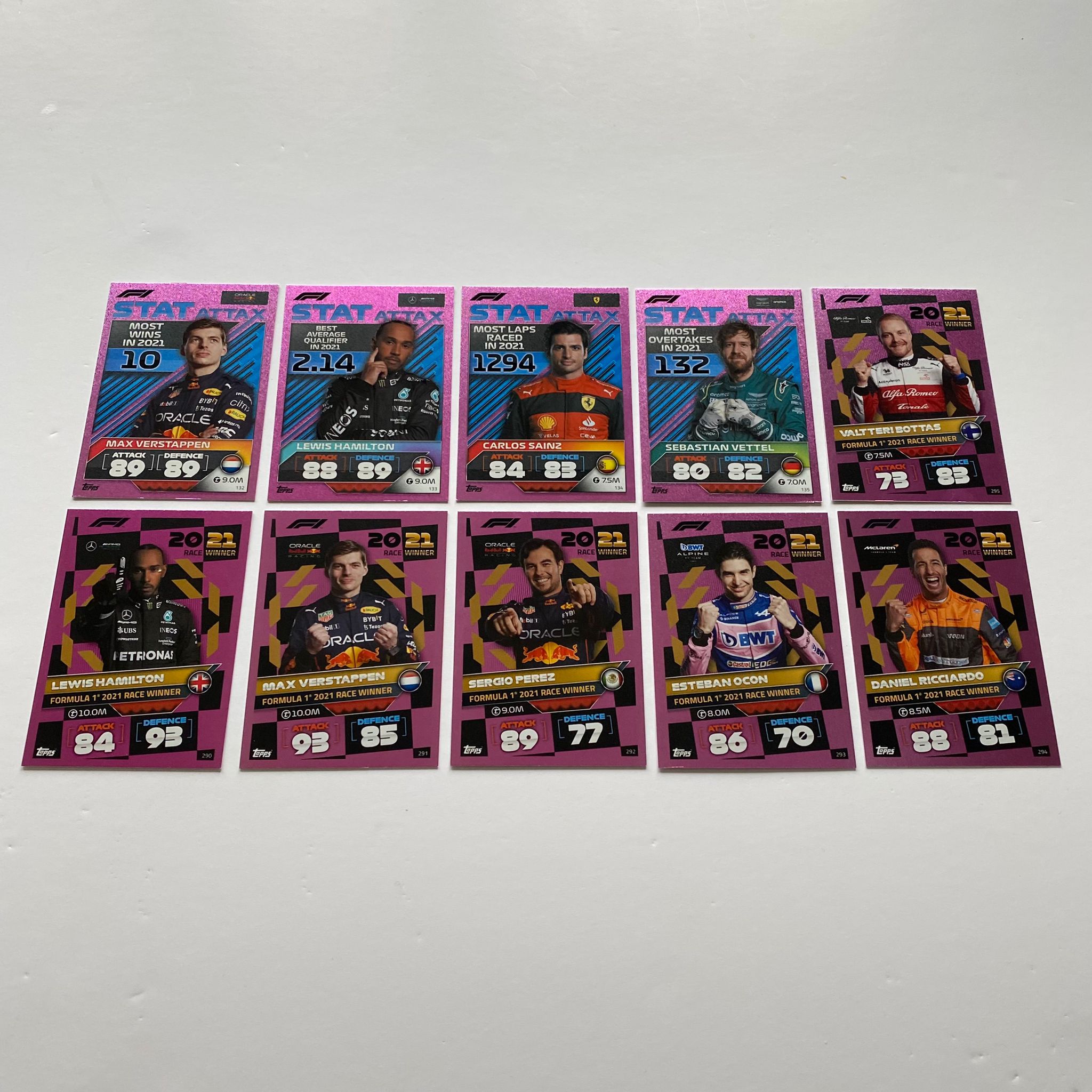 2022 Topps Turbo Attax All 64 Pink Parallel Cards - Rare Collectible Trading Cards for Kids & Adults | Perfect for Trading, Collecting, and Displaying