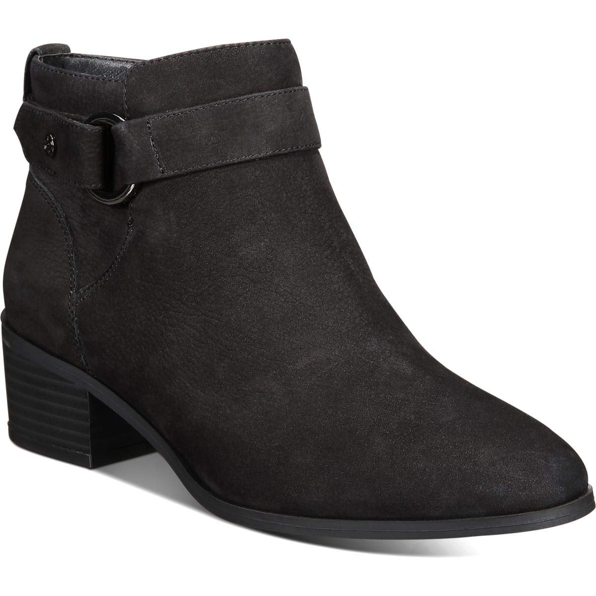 Giani Bernini Women's Putneyy Leather Heeled Ankle Boots - Black Size 11 Medium (B,M) - Stylish & Comfortable for Office, Party & Fall Winter Fashion